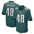 Men s Nike Patrick Johnson Midnight Green Philadelphia Eagles Game Player Jersey