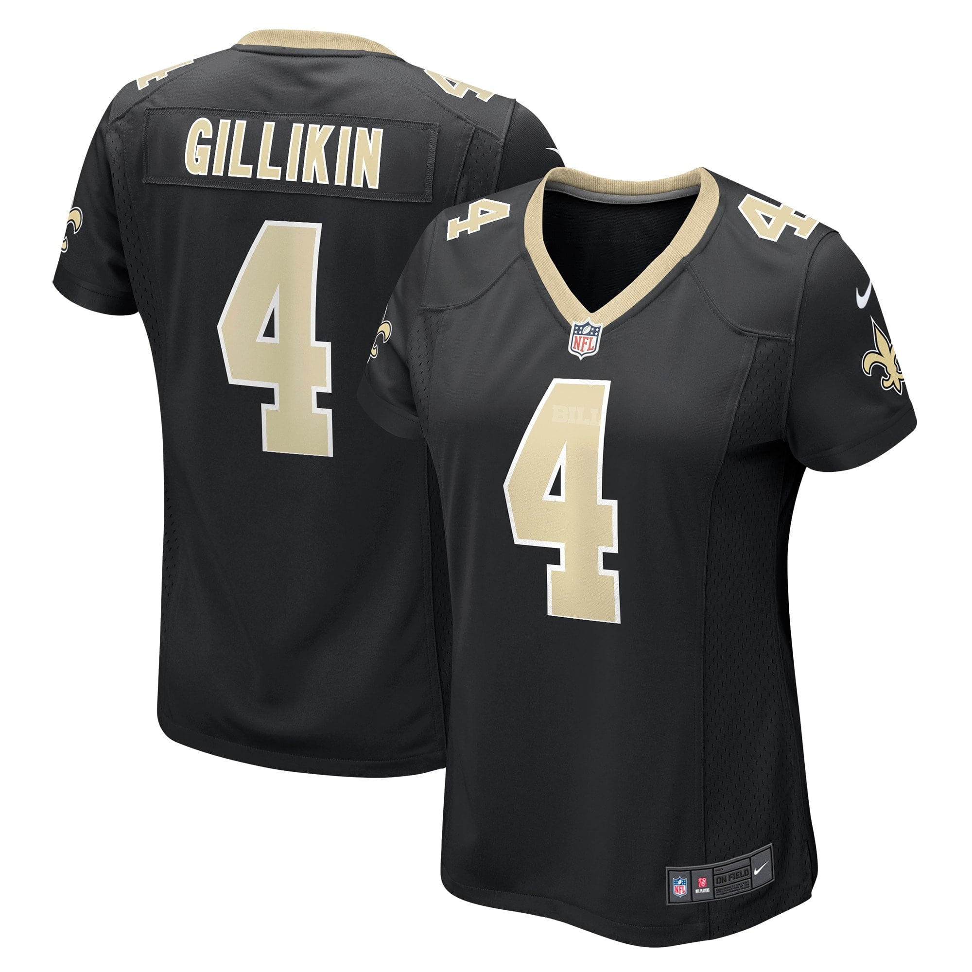 Women s Nike Blake Gilikin Black New Orleans Saints Game Player Jersey