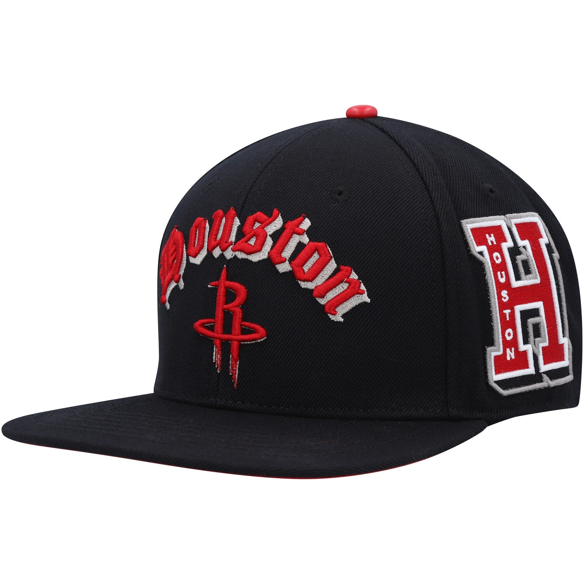 Houston Rockets Pro Standard Old English Snapback Hat - Black