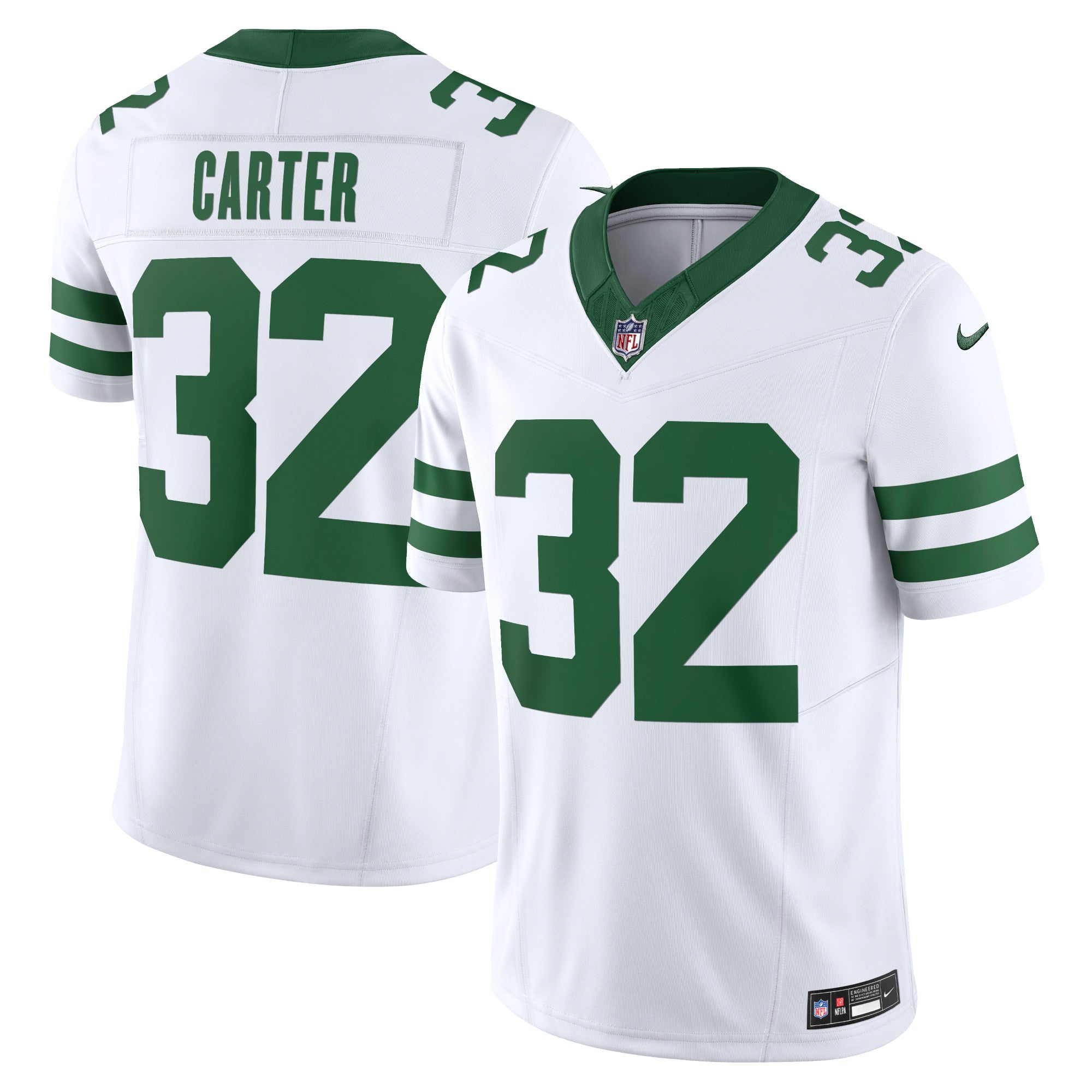 Michael Carter New York Jets Nike Vapor F.U.S.E. Limited Jersey   White