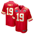 Kadarius Toney Kansas City Chiefs Nike Super Bowl LVII Patch Game Jersey   Red