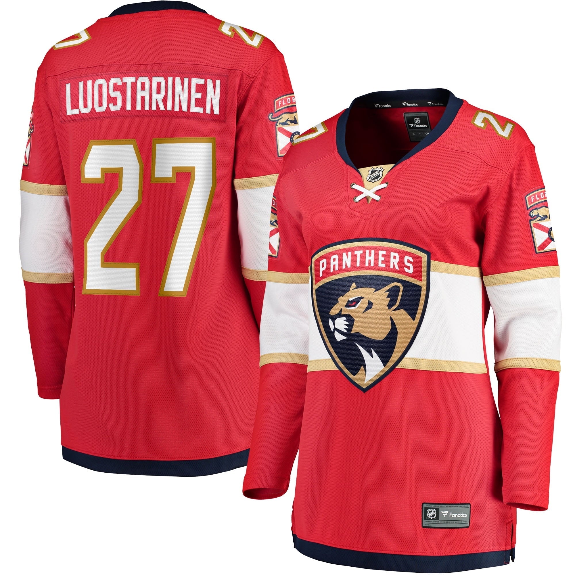 Women's Fanatics Branded Eetu Luostarinen Red Florida Panthers Home Breakaway Player Jersey