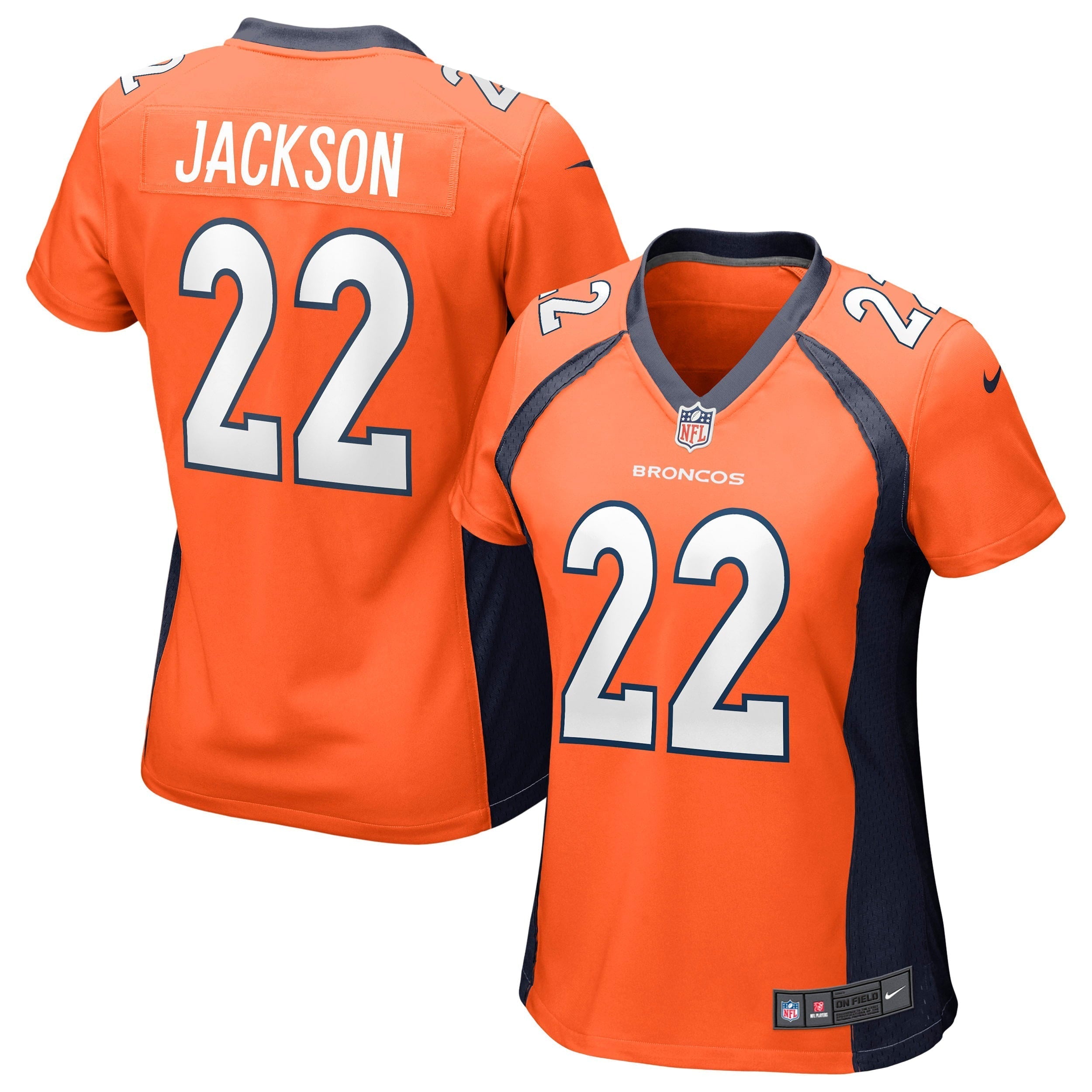 Women s Nike Kareem Jackson Orange Denver Broncos Game Jersey