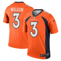 Men s Nike  Russell Wilson  Orange Denver Broncos Legend Jersey