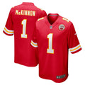 Men s Nike Jerick McKinnon Red Kansas City Chiefs Game Player Jersey
