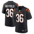 Men s Nike Elijah Holyfield Black Cincinnati Bengals Game Player Jersey