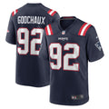 Men s Nike Davon Godchaux Navy New England Patriots Game Jersey