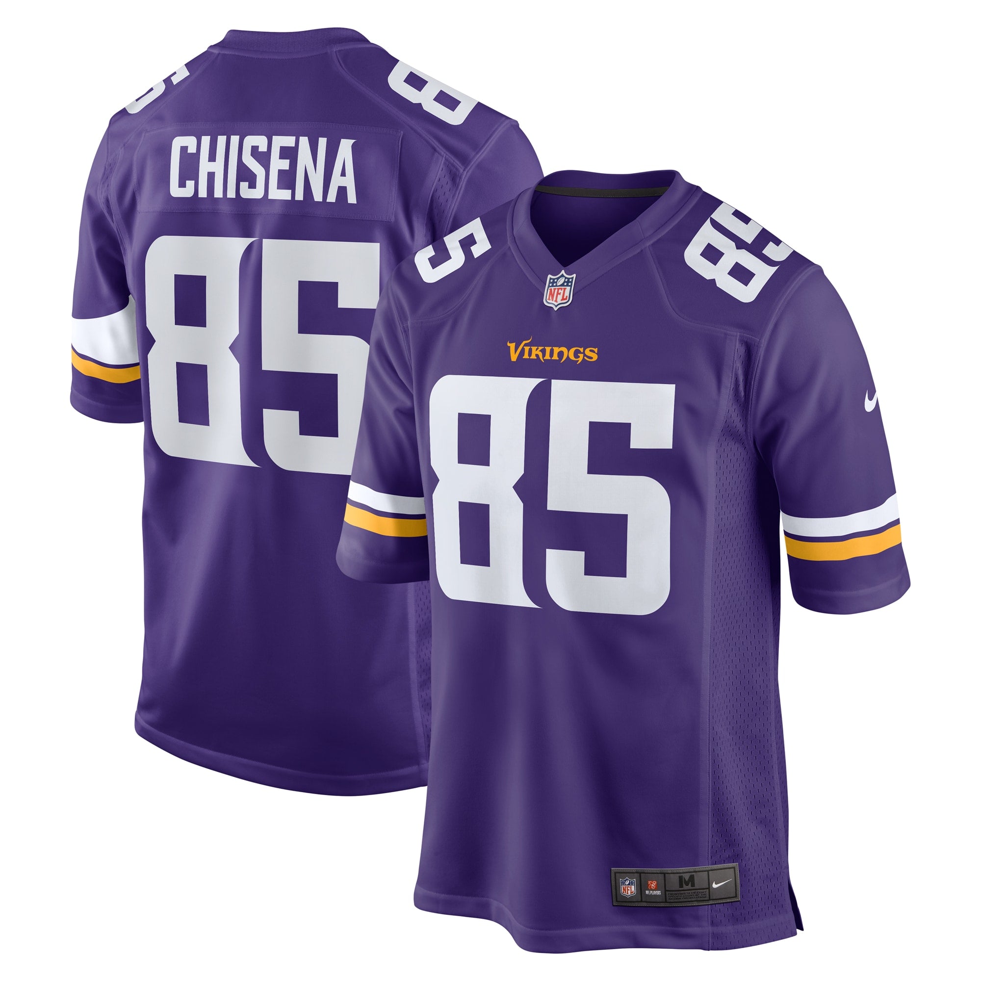 Dan Chisena Minnesota Vikings Nike Game Jersey   Purple