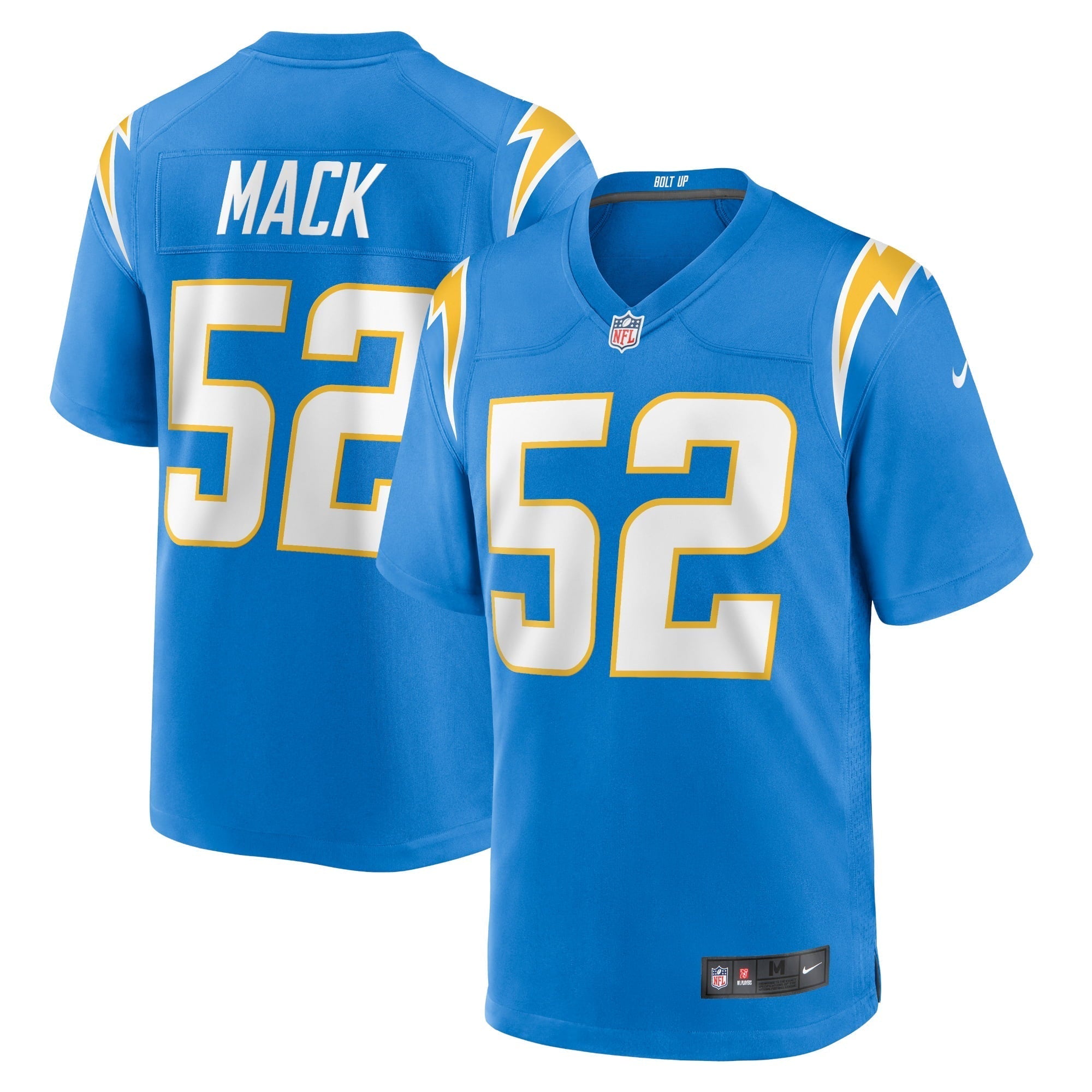 Men s Nike Khalil Mack Powder Blue Los Angeles Chargers Game Jersey