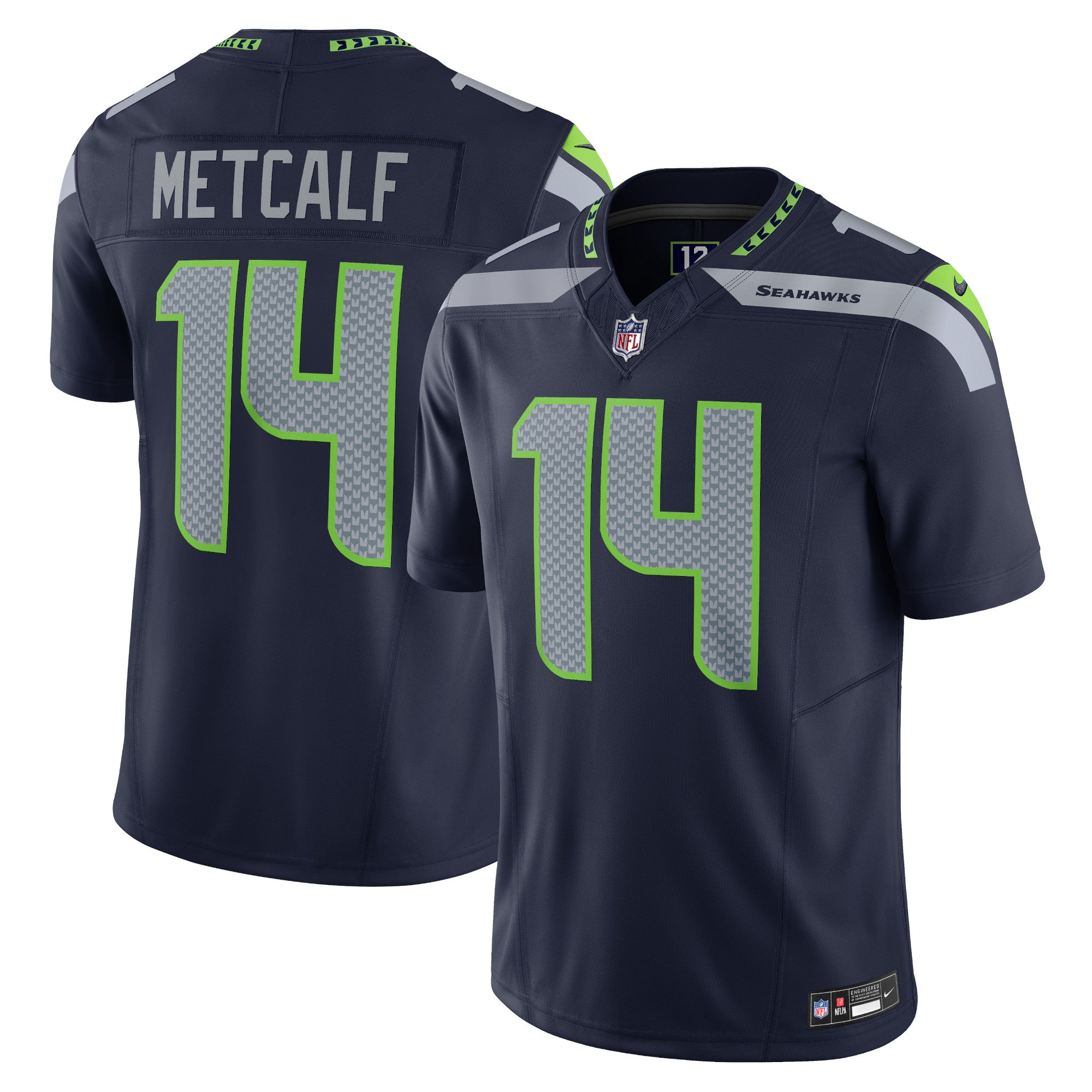 DK Metcalf Seattle Seahawks Nike Vapor F.U.S.E. Limited Jersey Navy