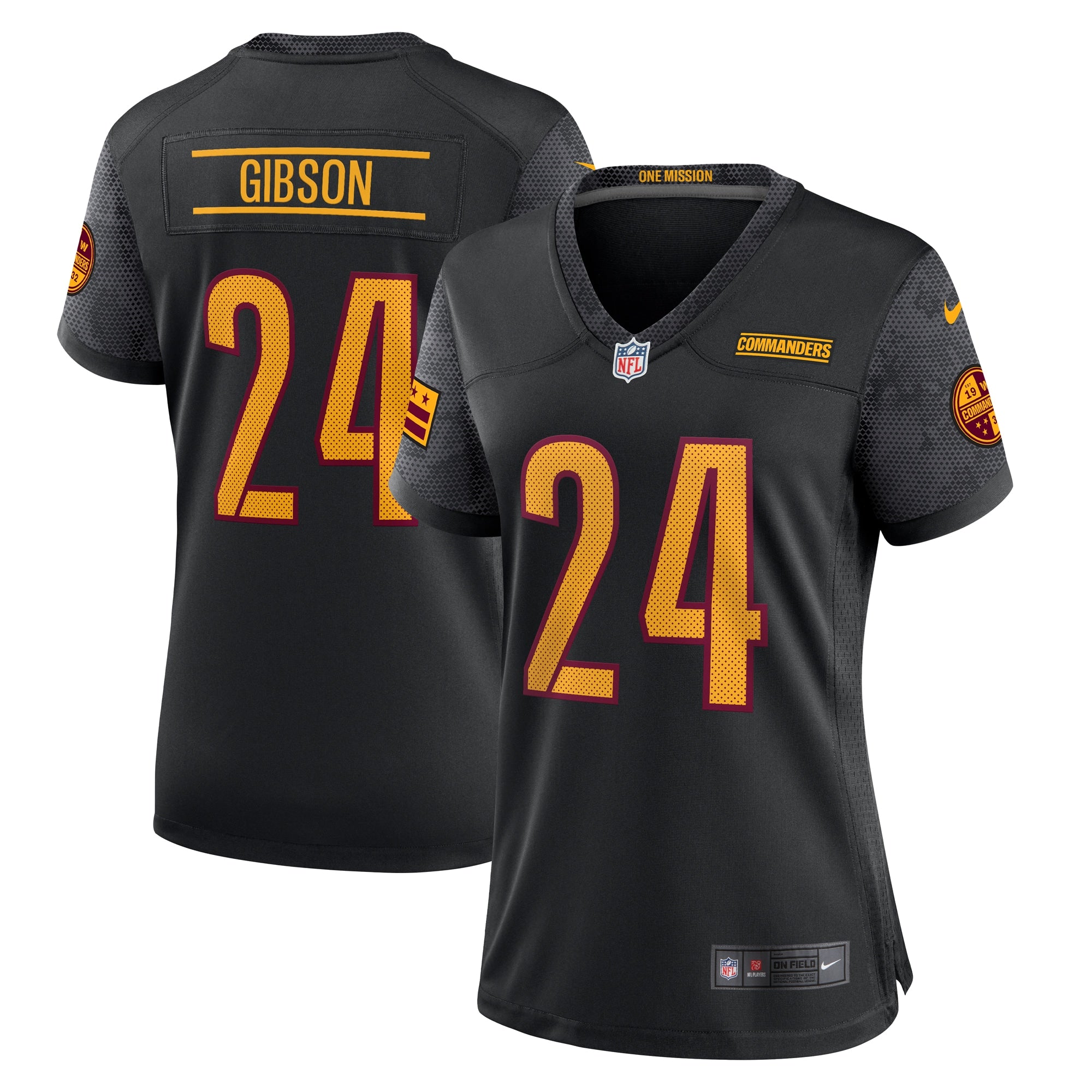 Antonio Gibson Washington Commanders Nike Women s Alternate Game Jersey   Black