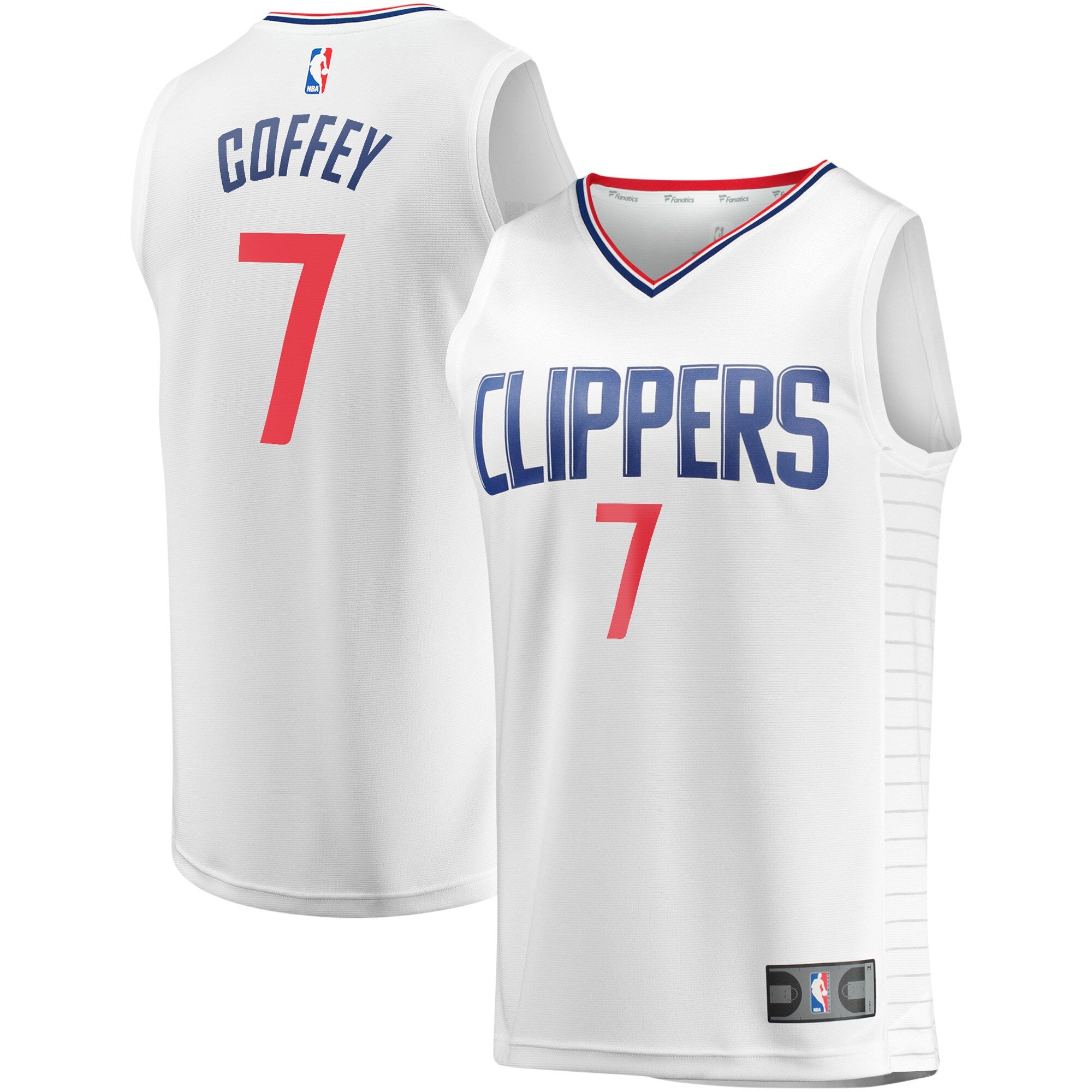 Amir Coffey LA Clippers Fanatics Branded Youth Fast Break Player Jersey - Association Edition - White