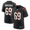 Men s Nike Raymond Johnson III Black Cincinnati Bengals Game Player Jersey