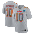 Isiah Pacheco Kansas City Chiefs Nike Super Bowl LVII Patch Atmosphere Fashion Game Jersey   Gray