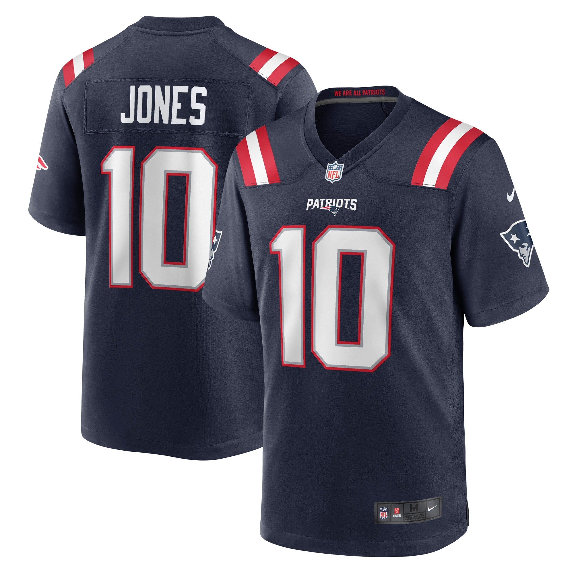 Mac Jones New England Patriots Nike Player Game Jersey   Navy