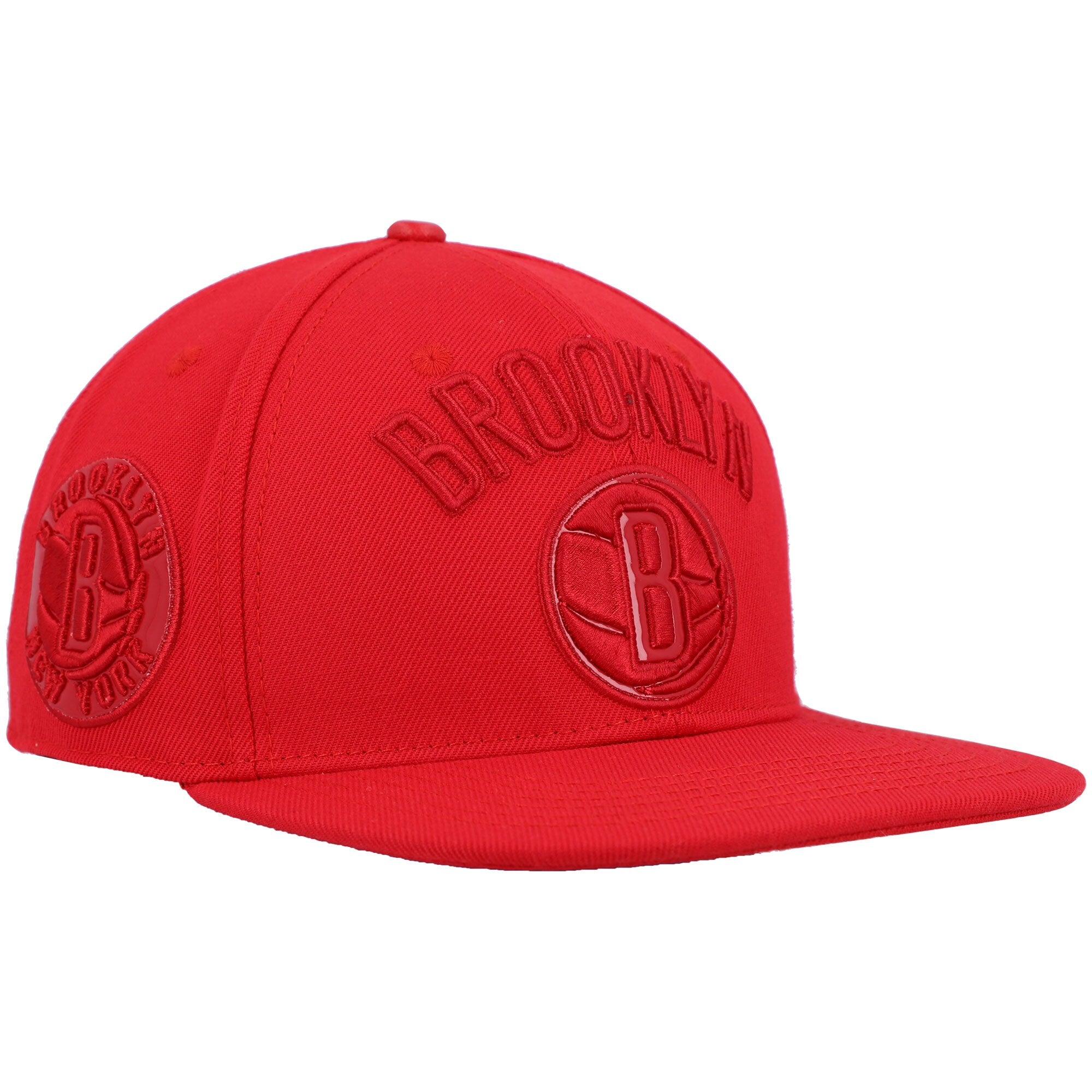Brooklyn Nets Pro Standard Cherry Wool Snapback Hat - Red