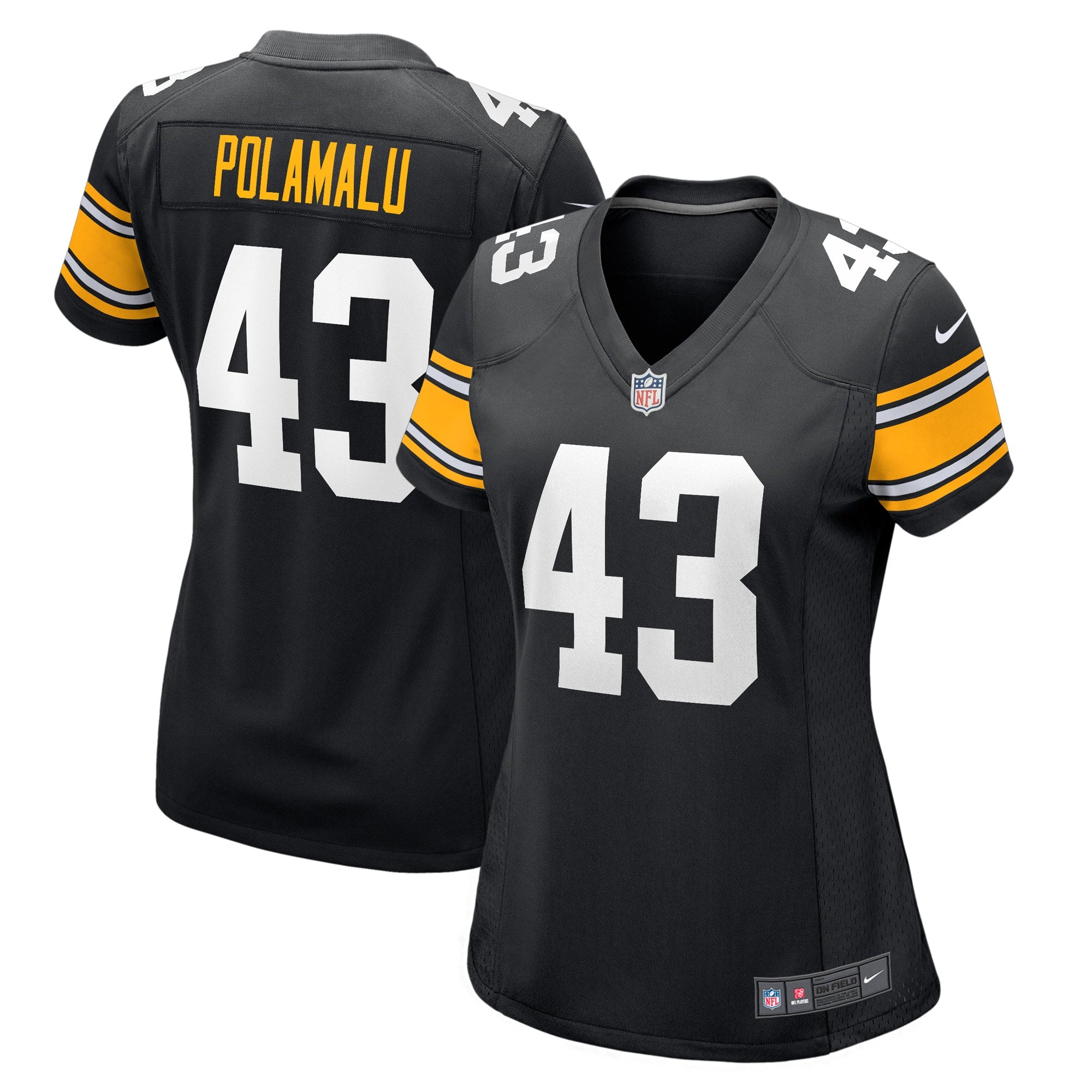 Troy Polamalu Pittsburgh Steelers Nike Women s Retired Player Jersey   Black
