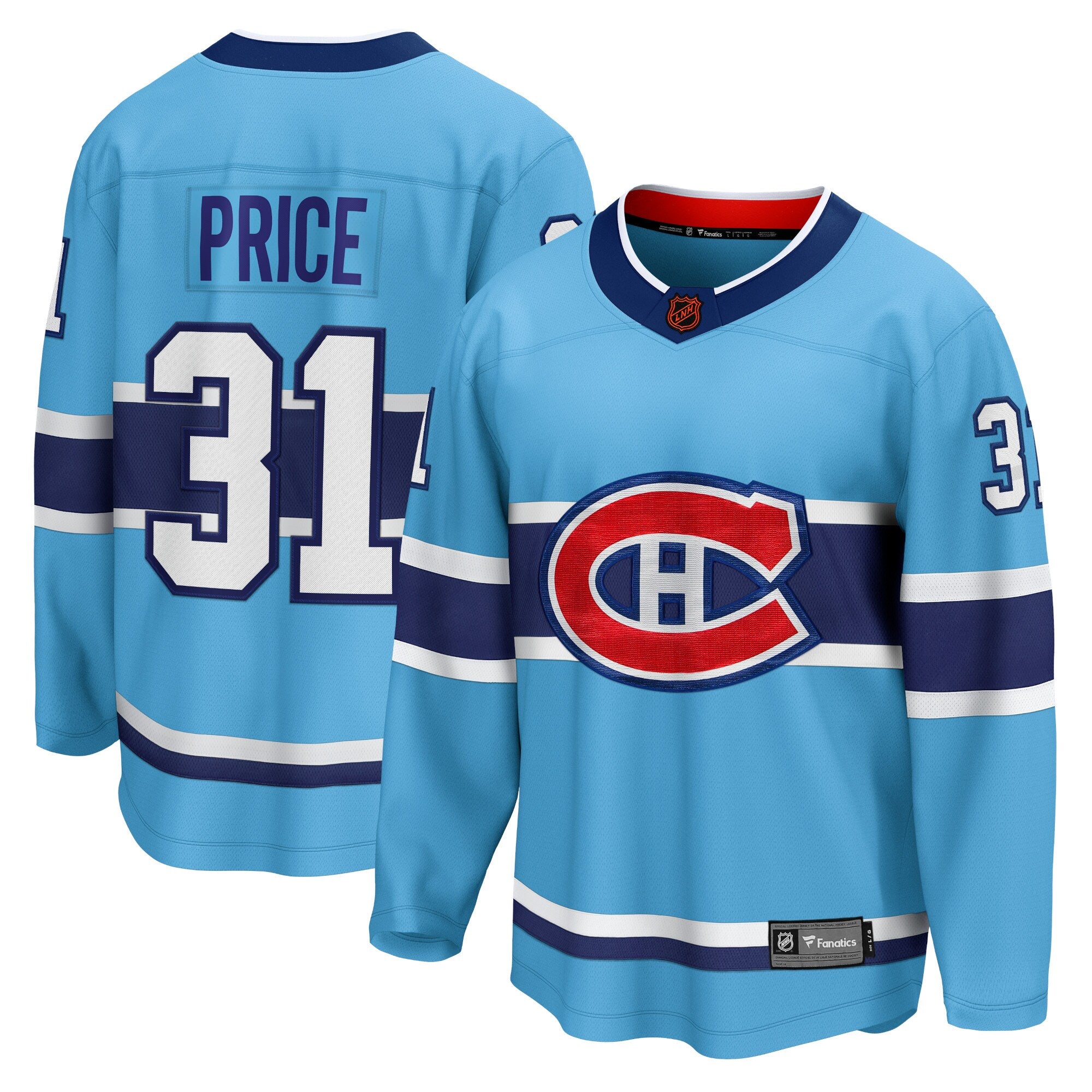 Carey Price Montreal Canadiens Fanatics Branded Special Edition 2.0 Breakaway Player Jersey - Light Blue