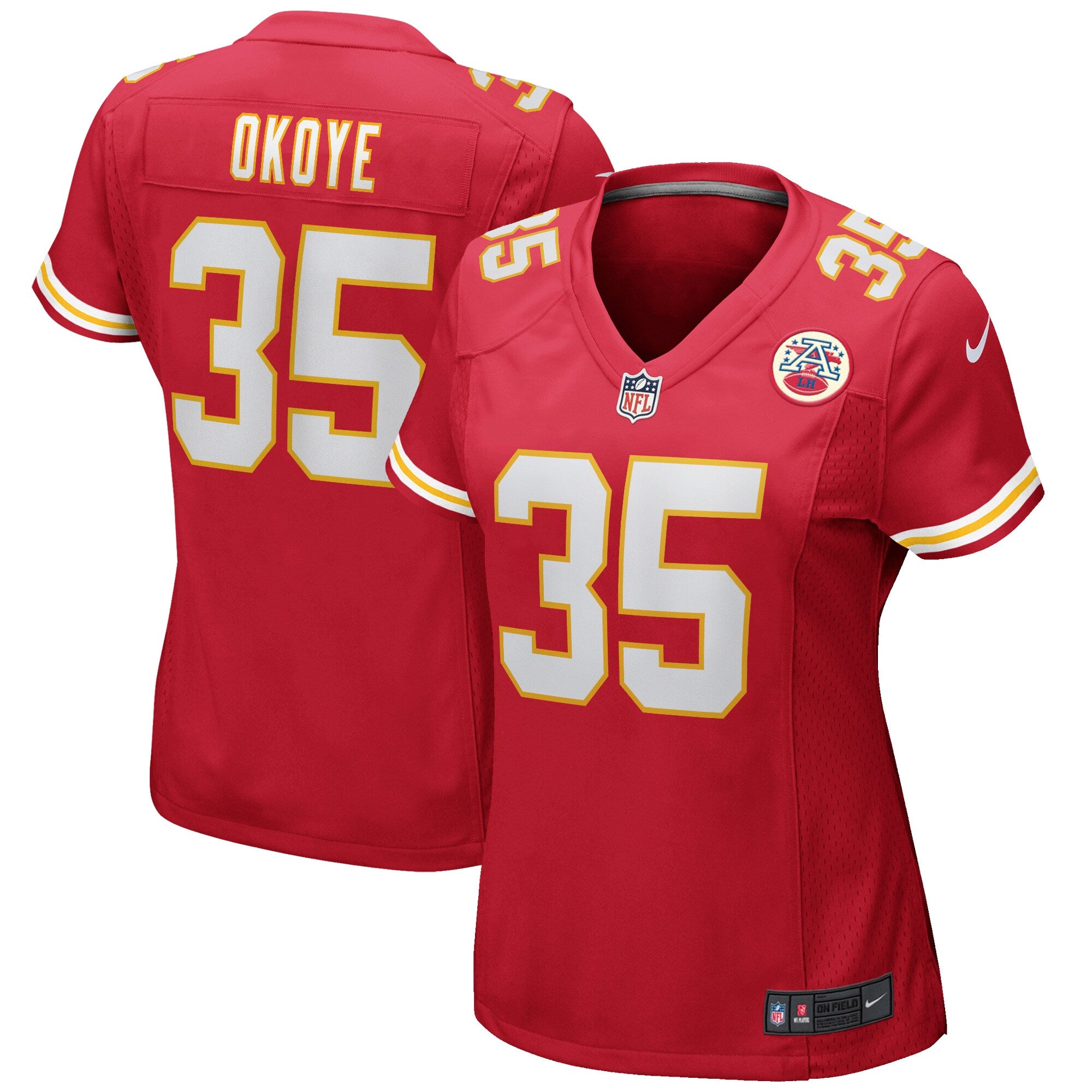 Christian Okoye Kansas City Chiefs Nike Women s Game Retired Player Jersey   Red