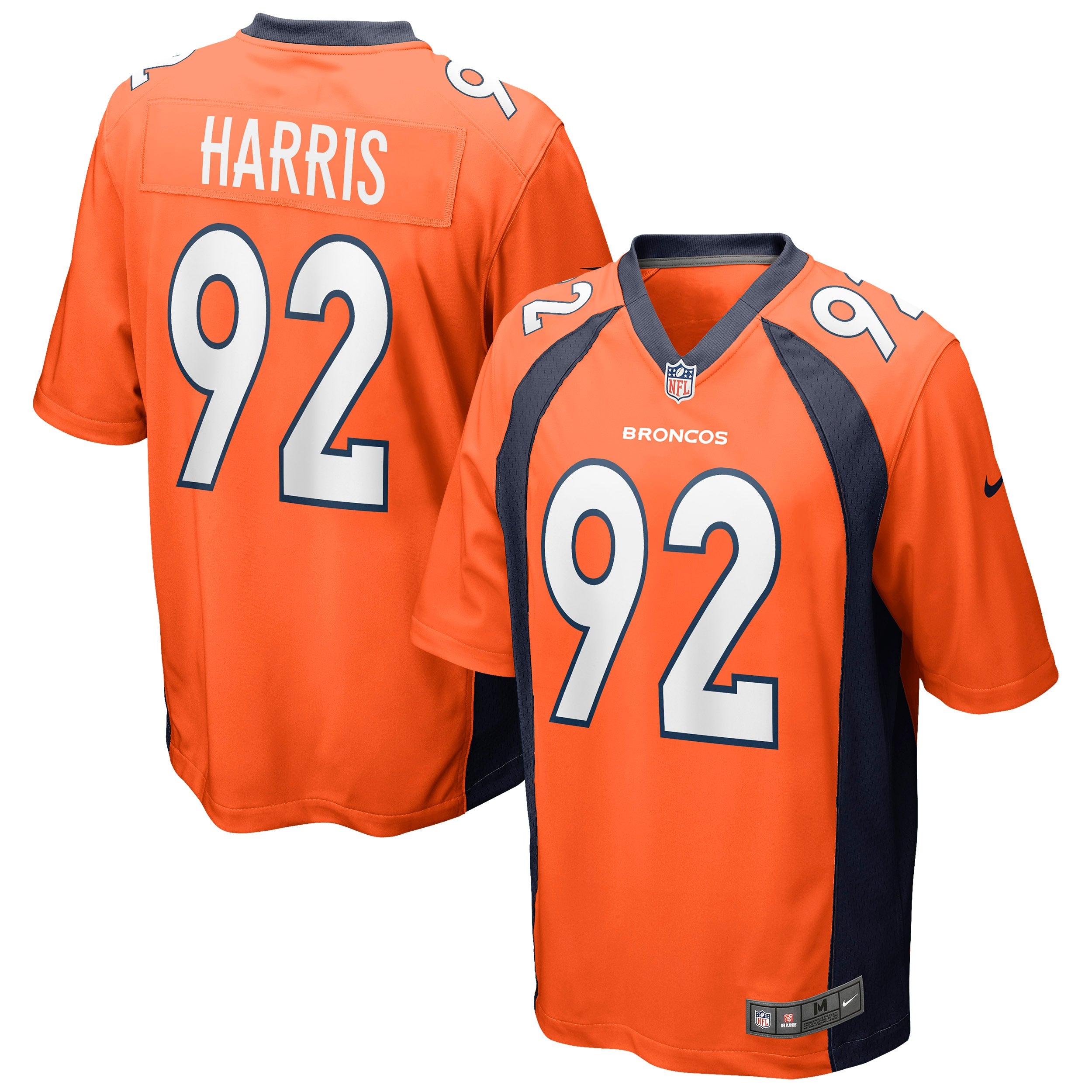 Jonathan Harris Denver Broncos Nike Game Jersey   Orange
