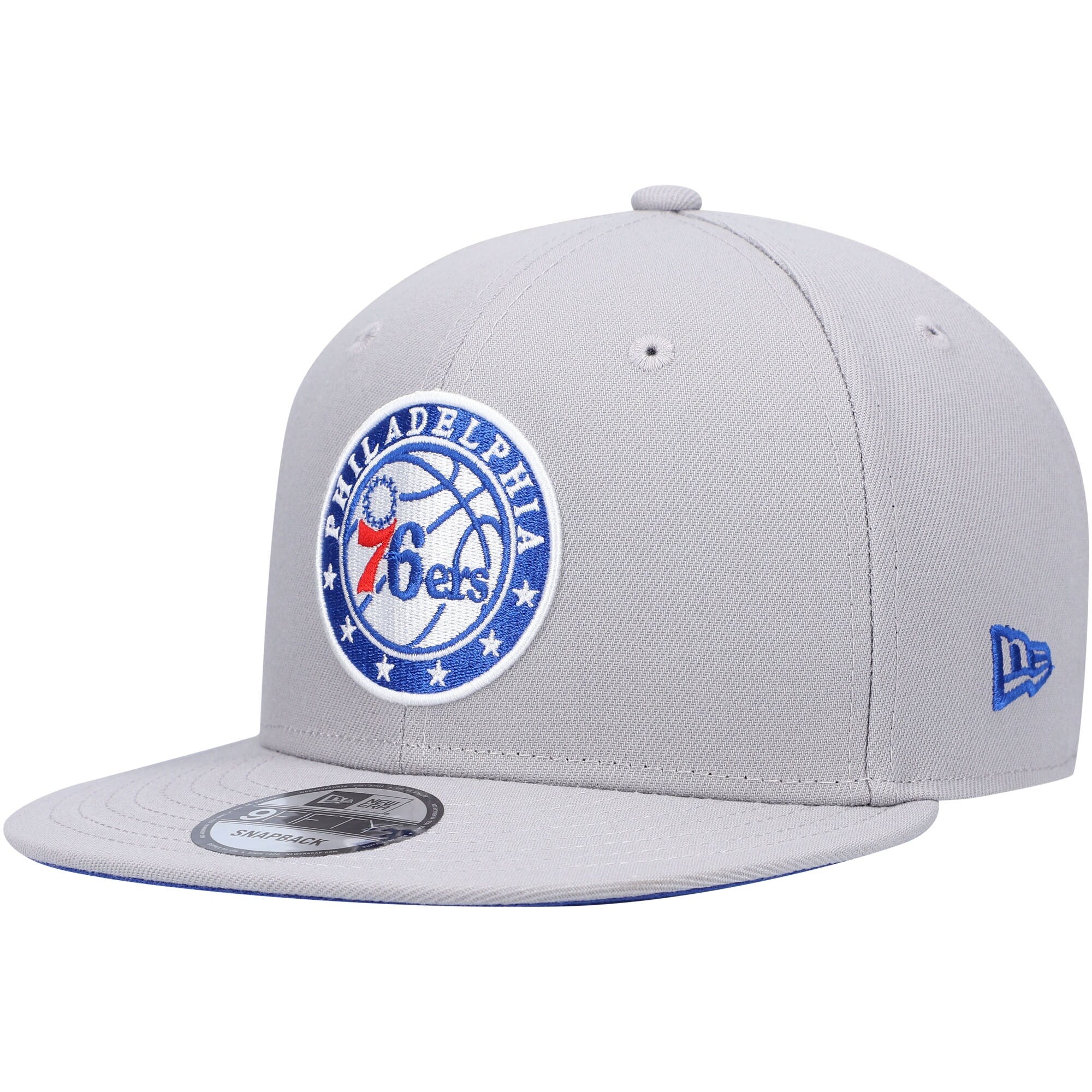 Philadelphia 76ers New Era 9FIFTY Snapback Hat - Gray