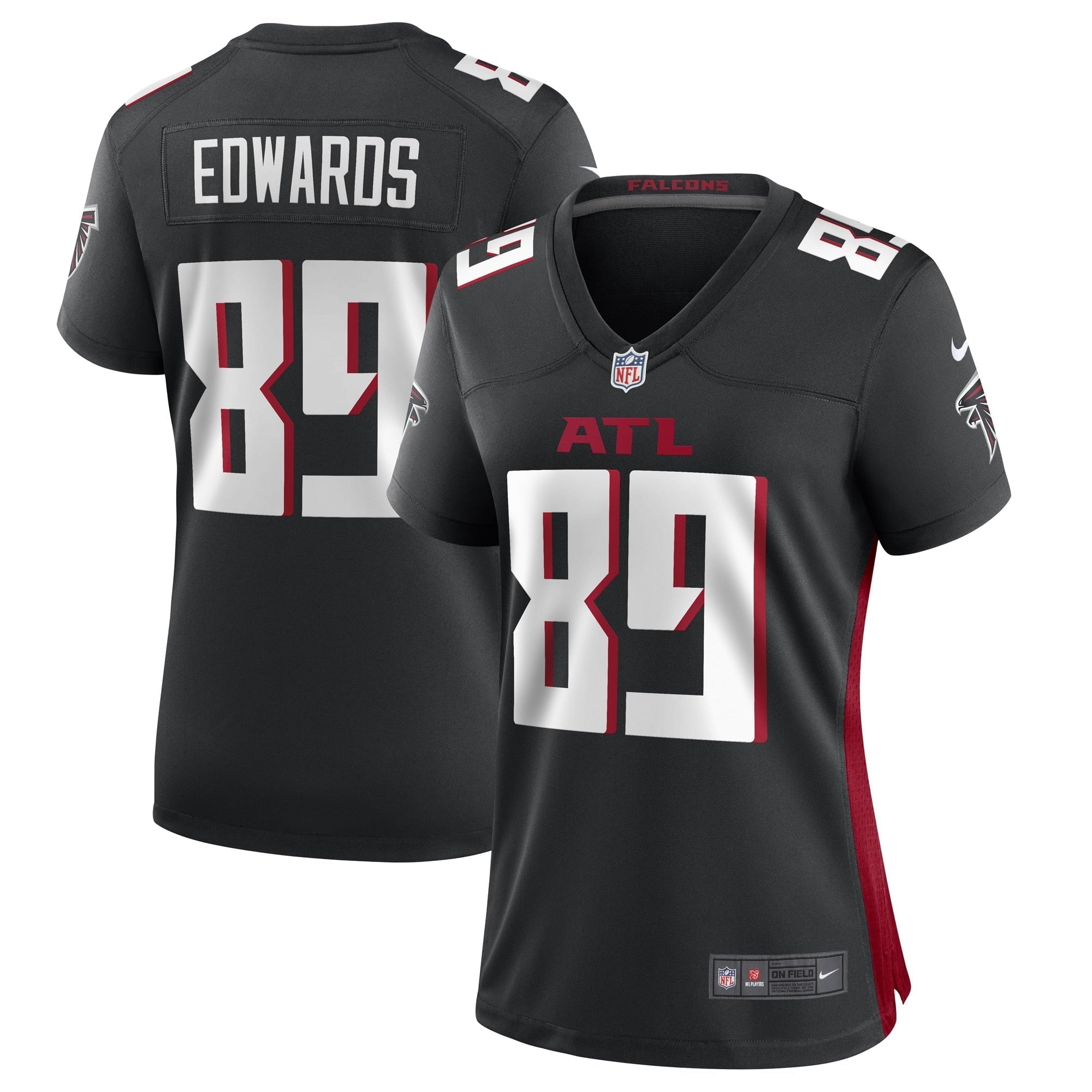 Women s Nike Bryan Edwards Black Atlanta Falcons Game Player Jersey