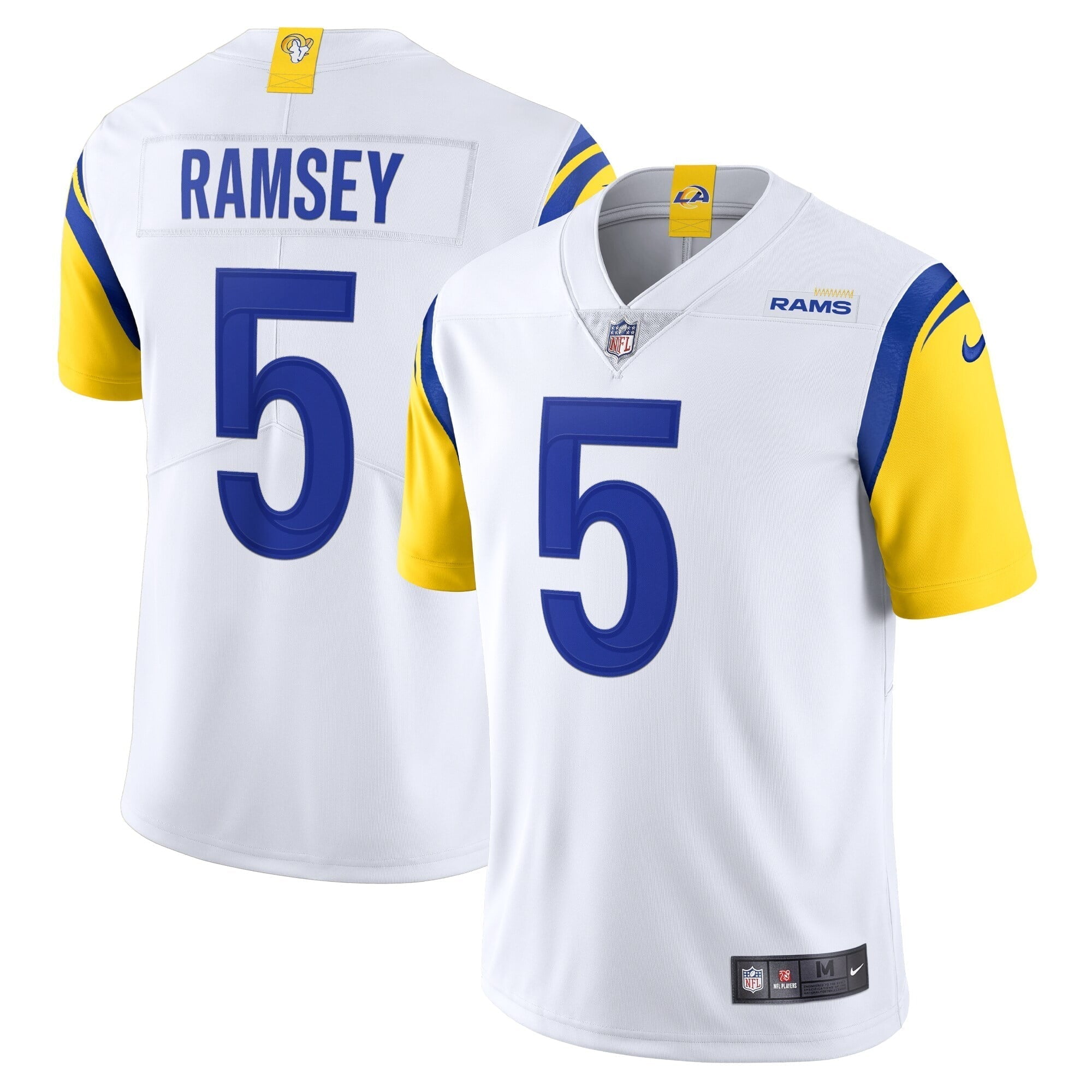 Men s Nike Jalen Ramsey White Los Angeles Rams Alternate Vapor Limited Jersey