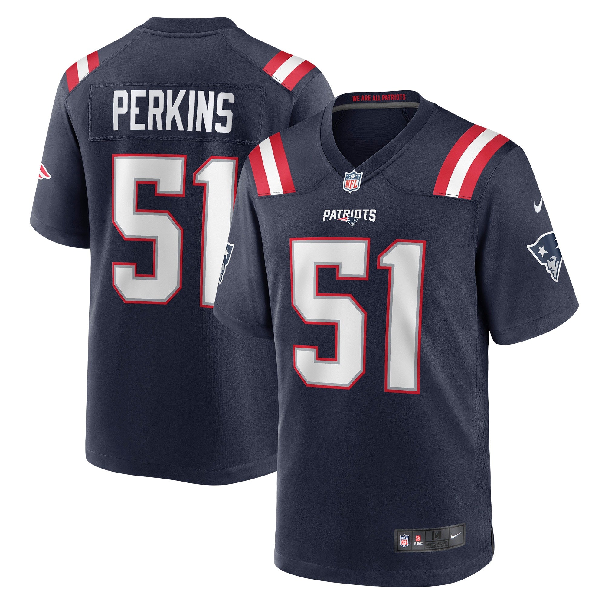 Ronnie Perkins New England Patriots Nike Game Jersey   Navy