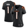 Number 1 Mom Cincinnati Bengals Nike Women s Game Jersey   Black