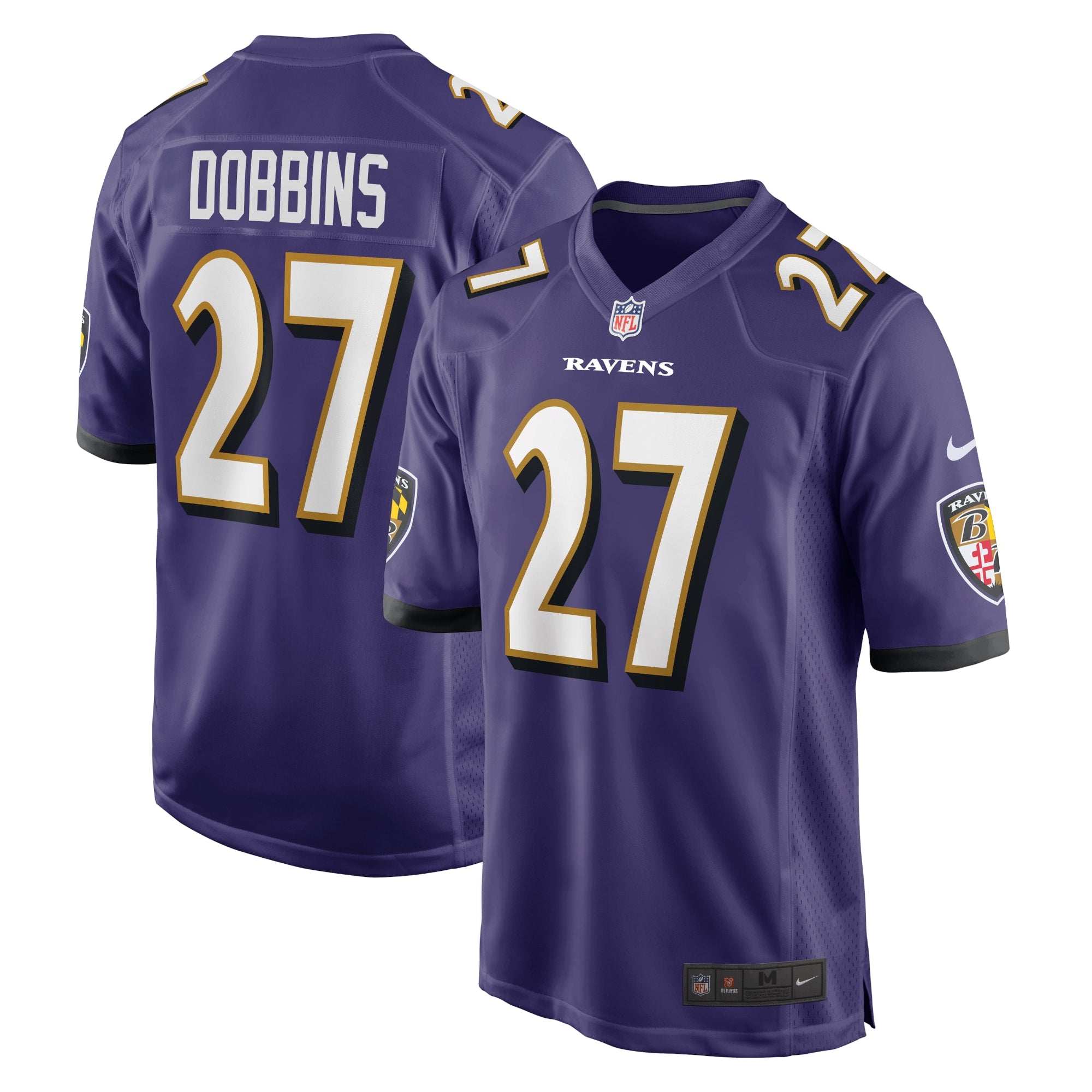 J.K. Dobbins Baltimore Ravens Nike Game Team Jersey   Purple
