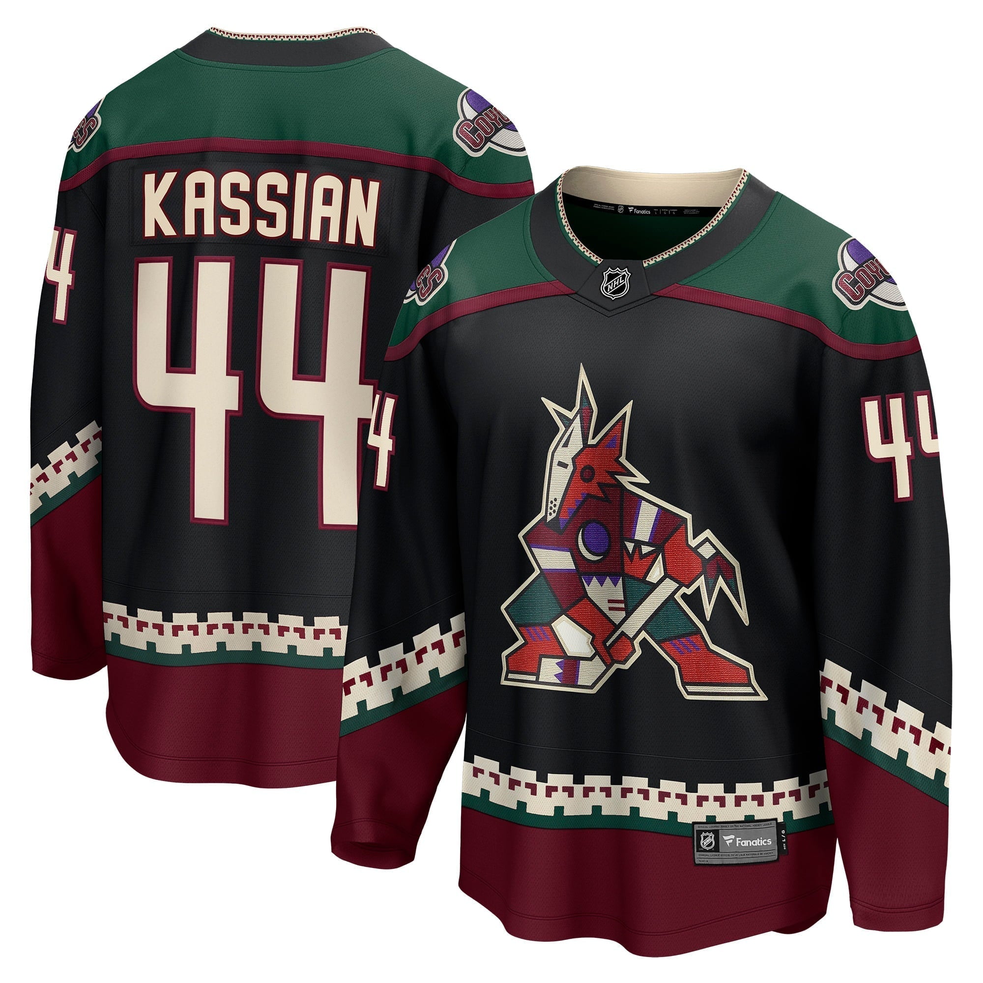 Men's Fanatics Branded Zack Kassian Black Arizona Coyotes Home Breakaway Player Jersey