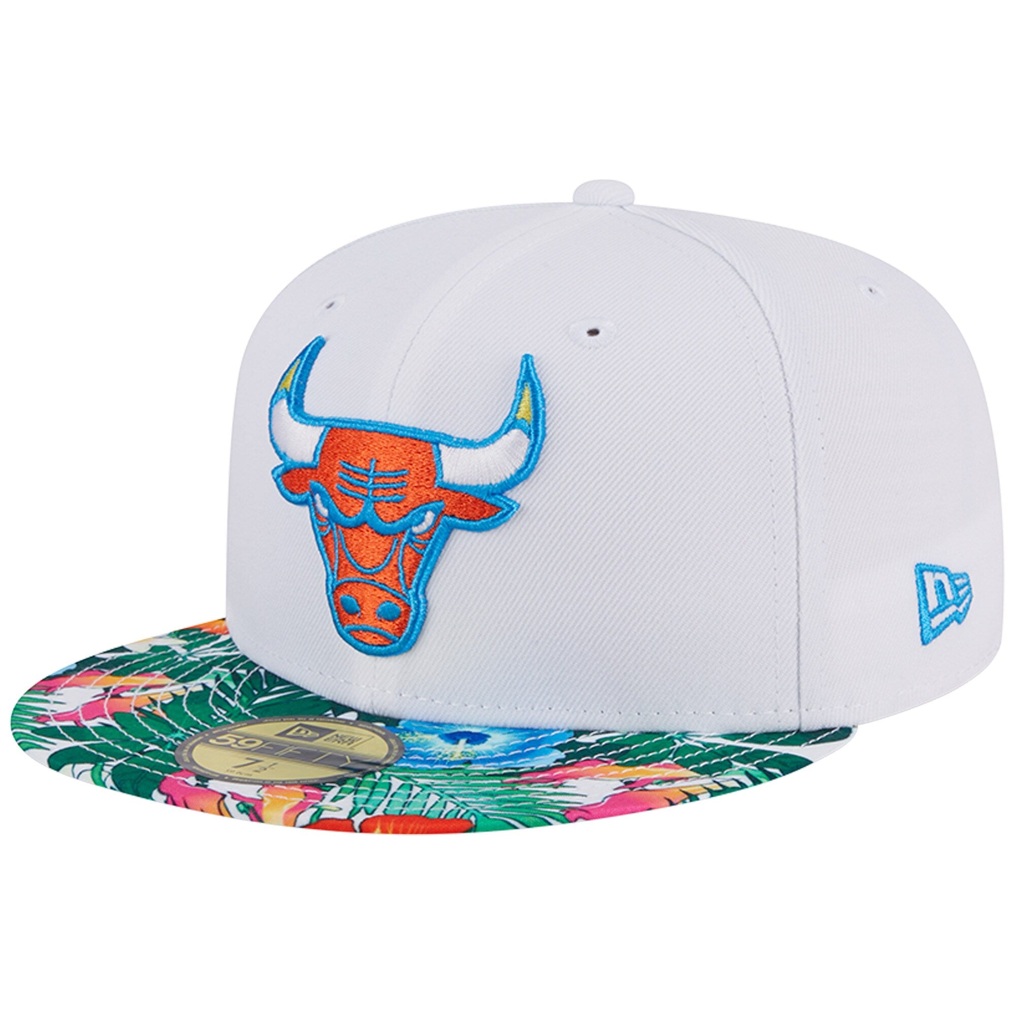 Chicago Bulls New Era 59FIFTY Fitted Hat - White