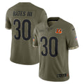 Jessie Bates III Cincinnati Bengals Nike 2022 Salute To Service Limited Jersey   Olive