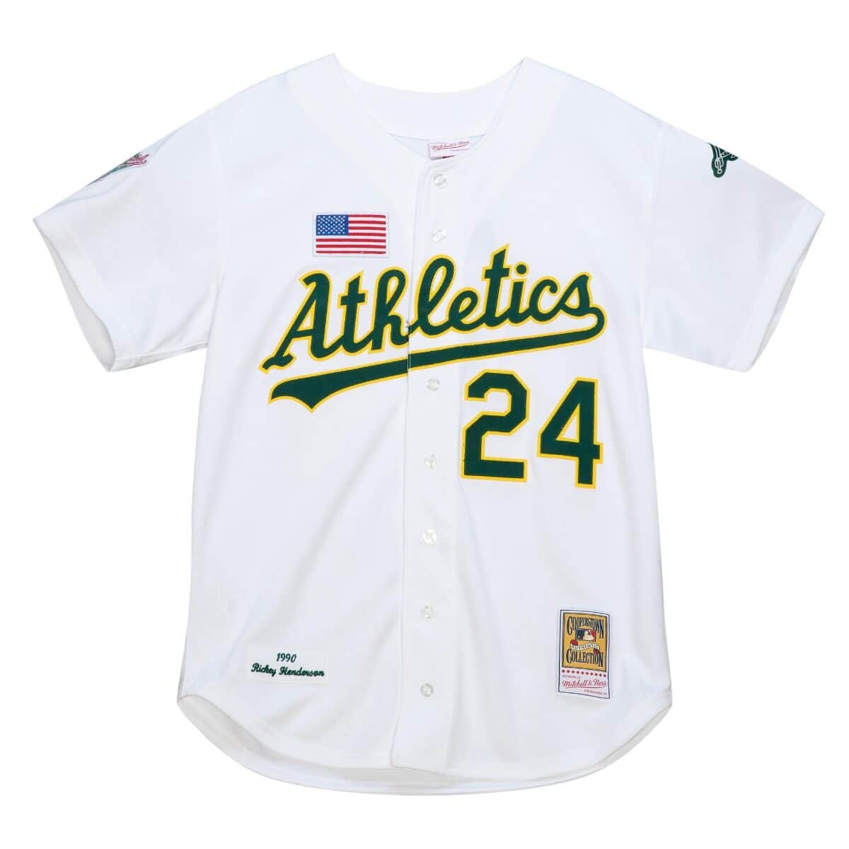 Authentic Jersey Oakland Athletics Home 1990 Rickey Henderson