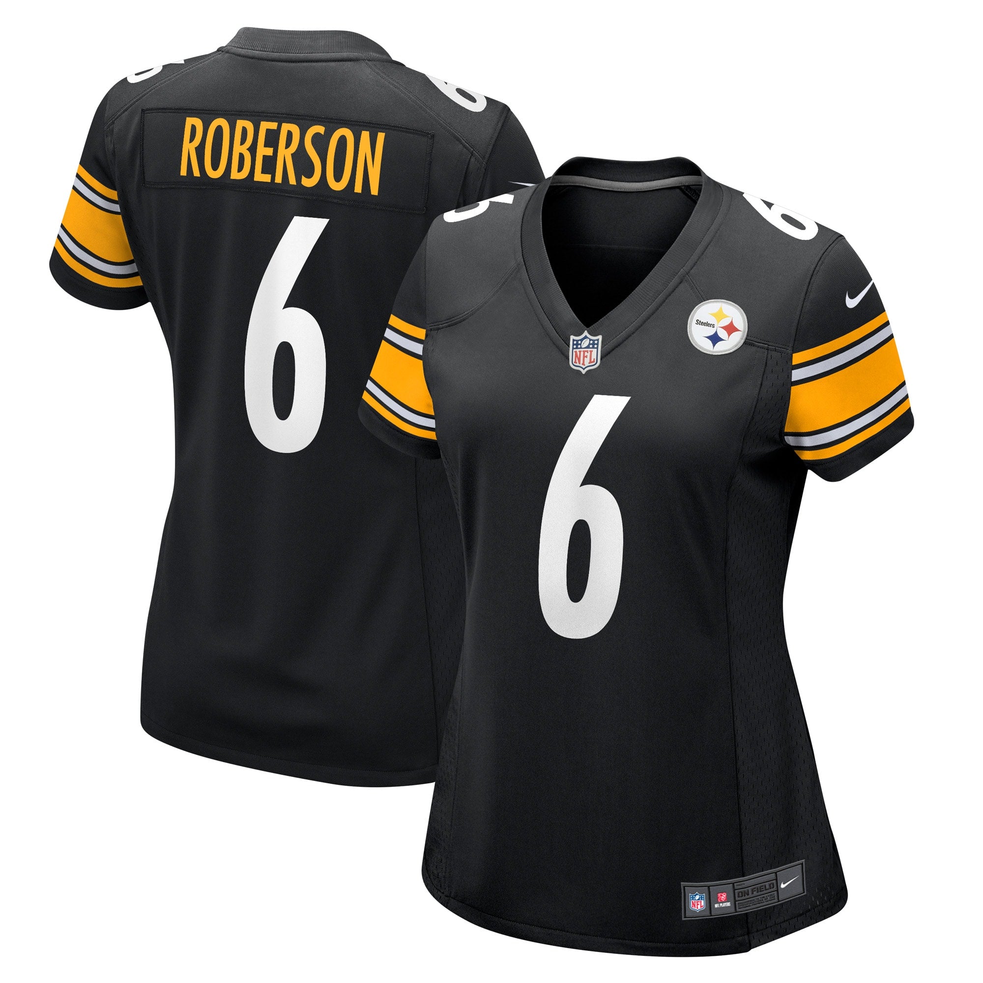 Jaquarii Roberson Pittsburgh Steelers Nike Women s Game Player Jersey   Black