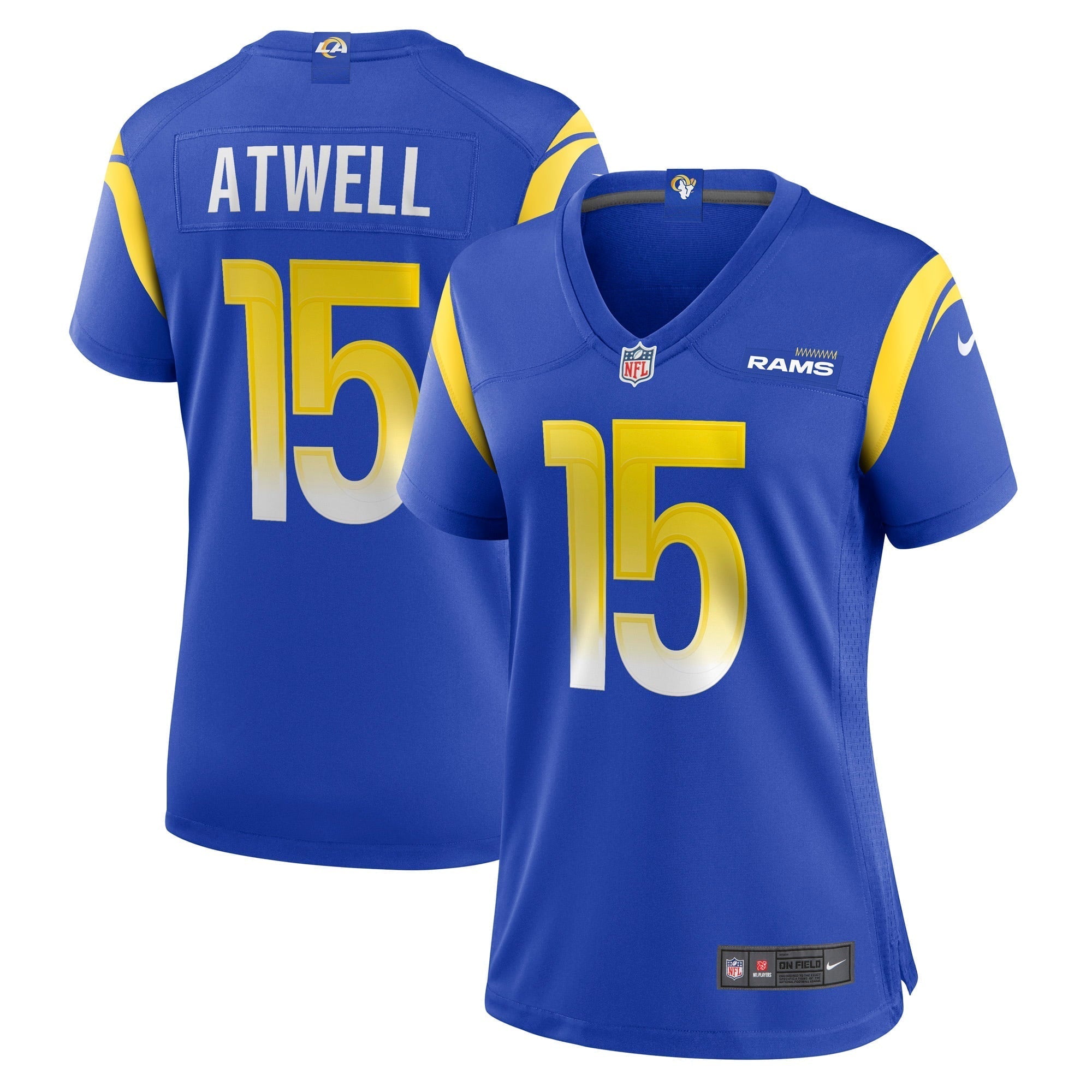 Women s Nike Tutu Atwell Royal Los Angeles Rams Game Player Jersey