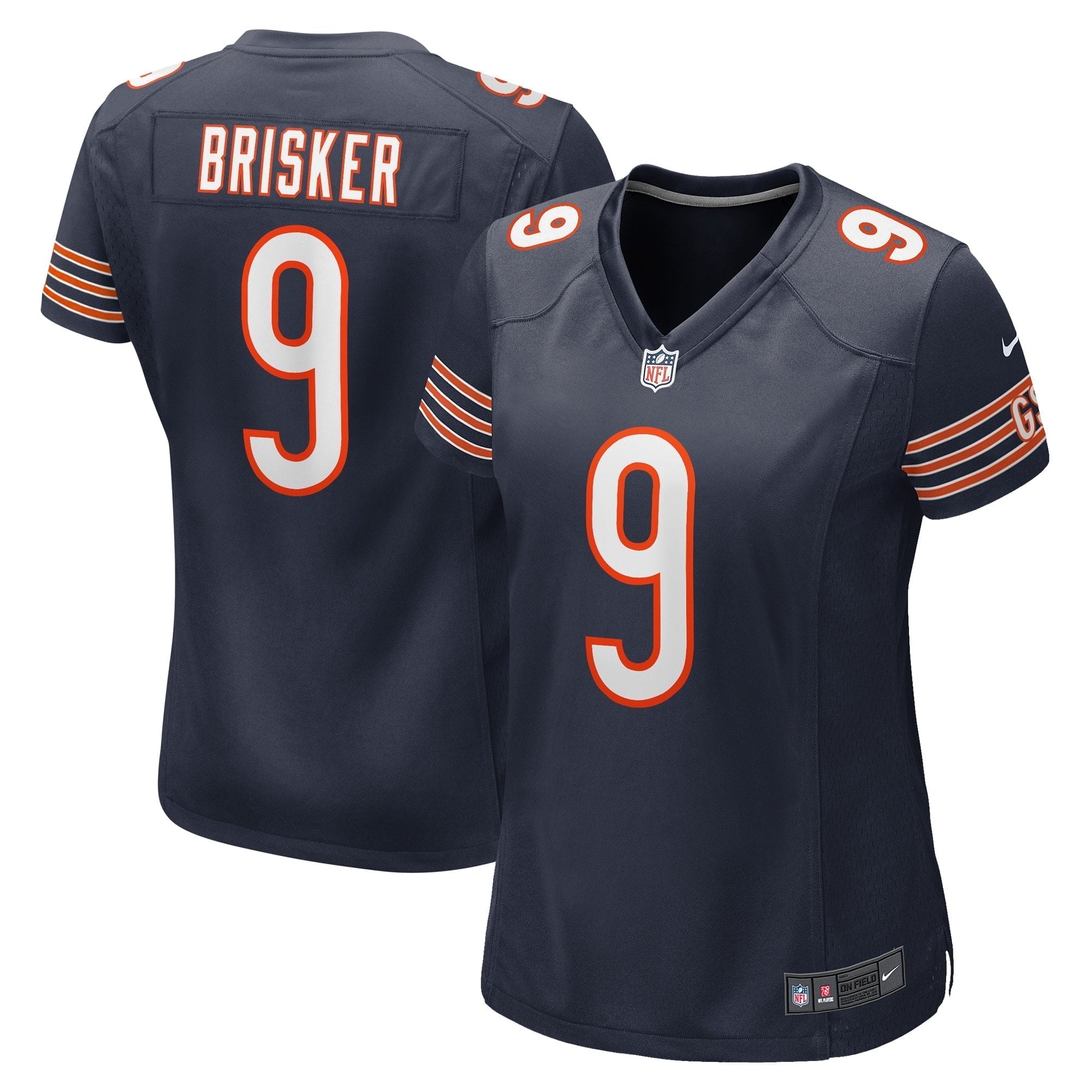 Women s Nike Jaquan Brisker Navy Chicago Bears Game Player Jersey