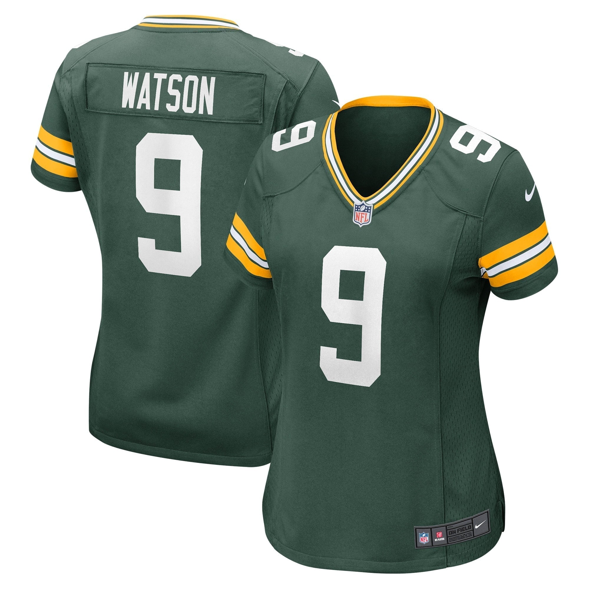 Women s Nike Christian Watson Green Green Bay Packers Player Game Jersey