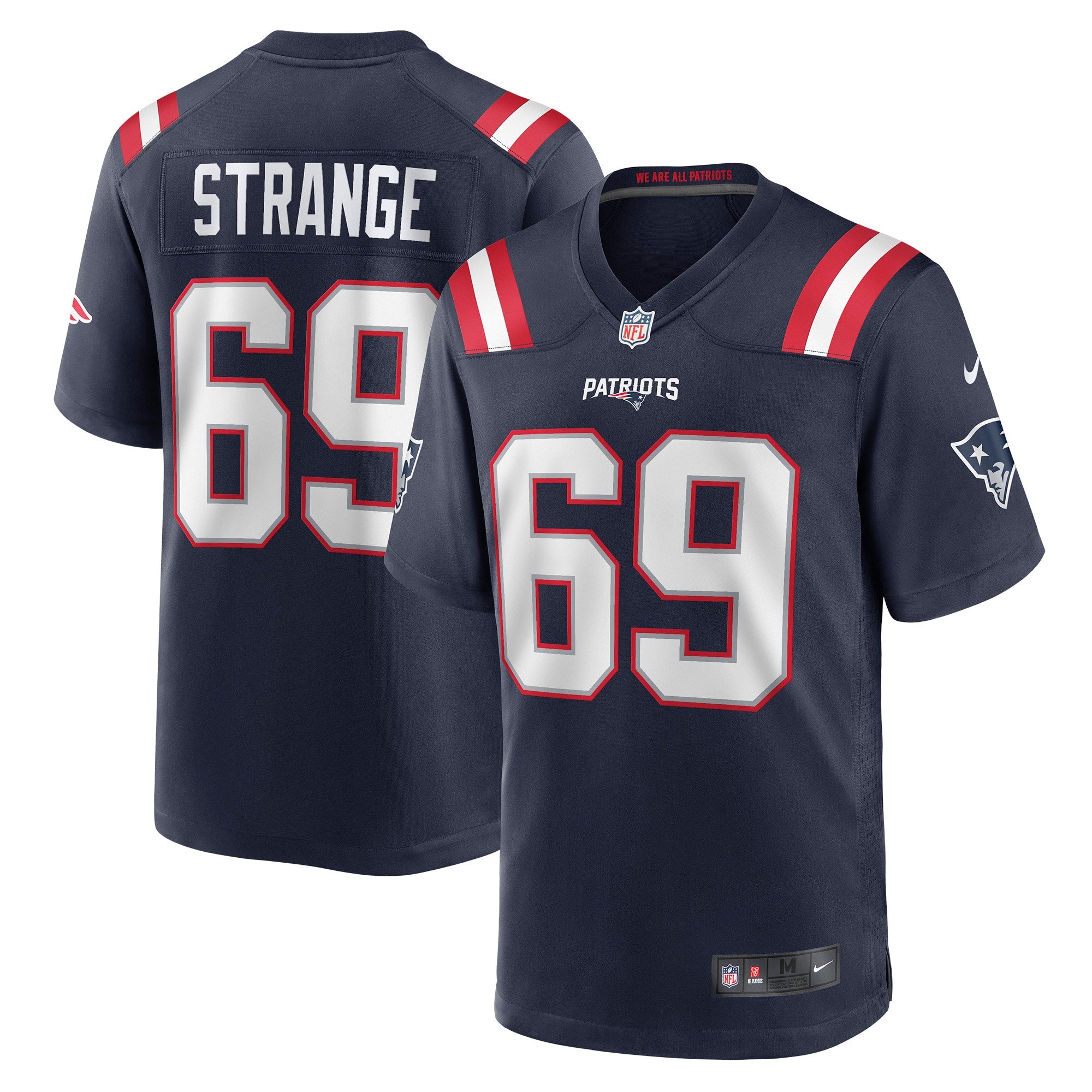 Cole Strange New England Patriots Nike Player Game Jersey   Navy