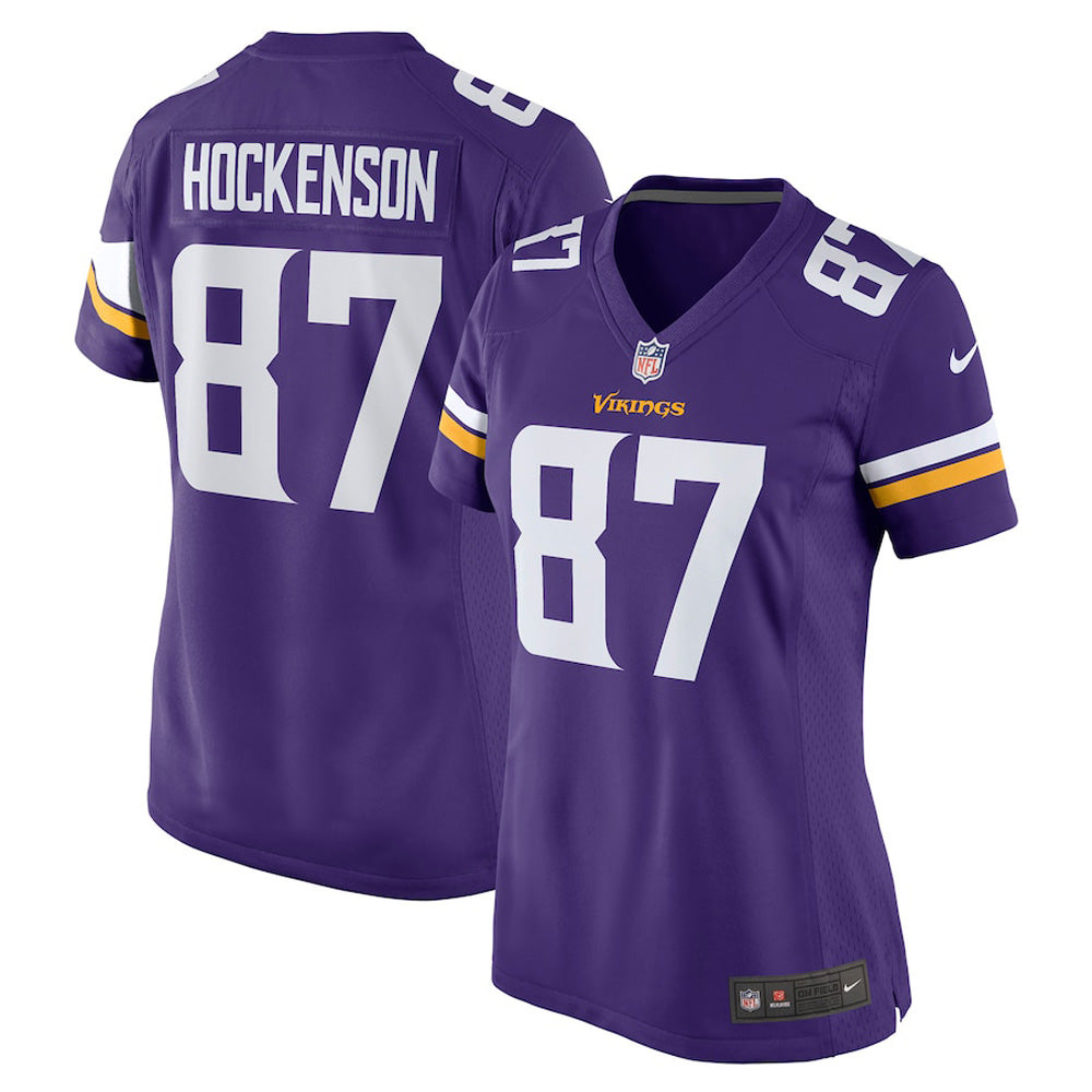Women s Minnesota Vikings TJ Hockenson Game Jersey   Purple