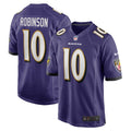 Men s Nike Demarcus Robinson Purple Baltimore Ravens Game Player Jersey
