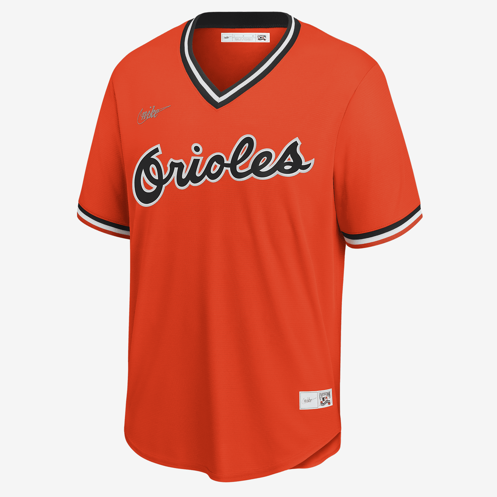 MLB Baltimore Orioles (Cal Ripken) Men's Cooperstown Baseball Jersey - Pro Orange