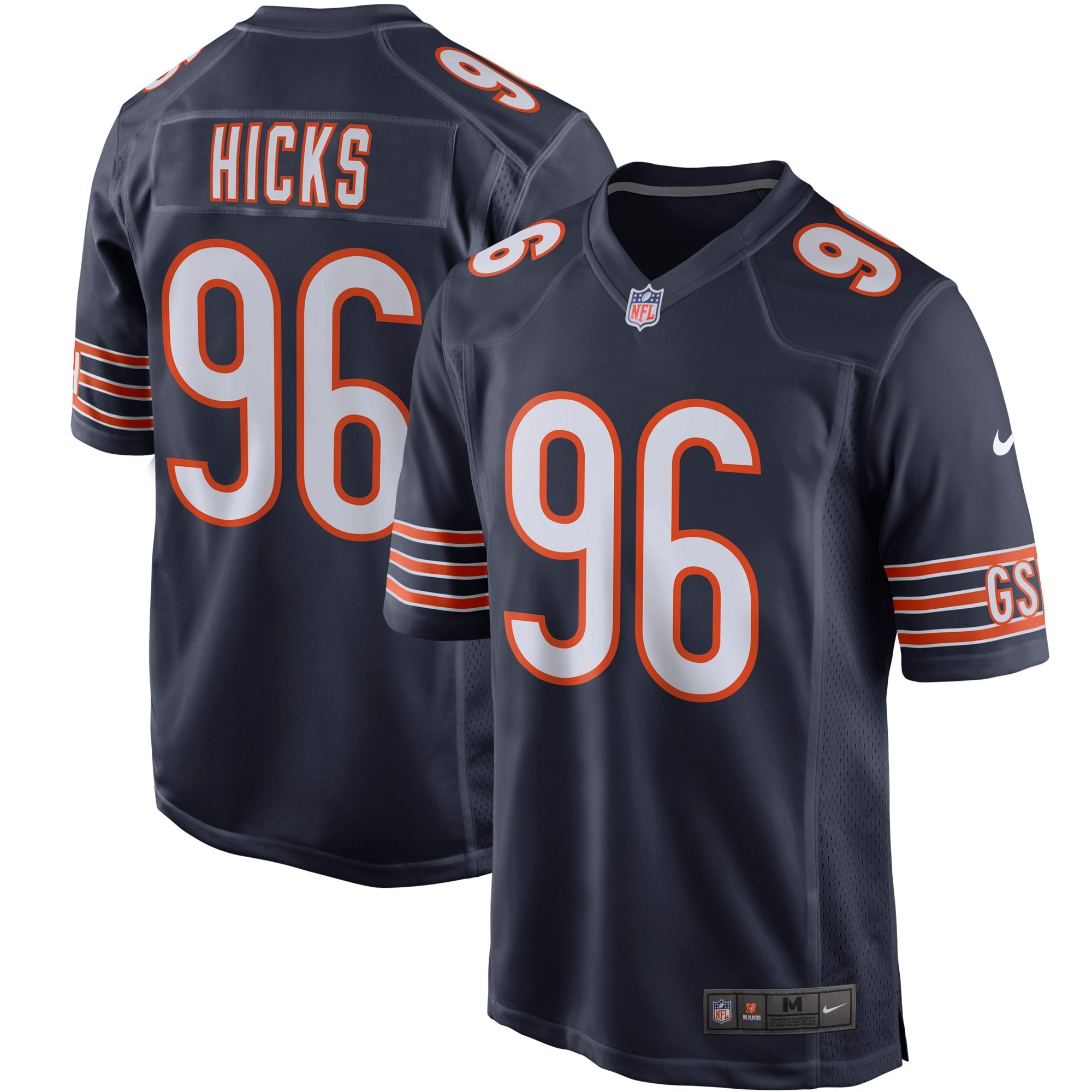 Akiem Hicks Chicago Bears Nike Player Game Jersey   Navy