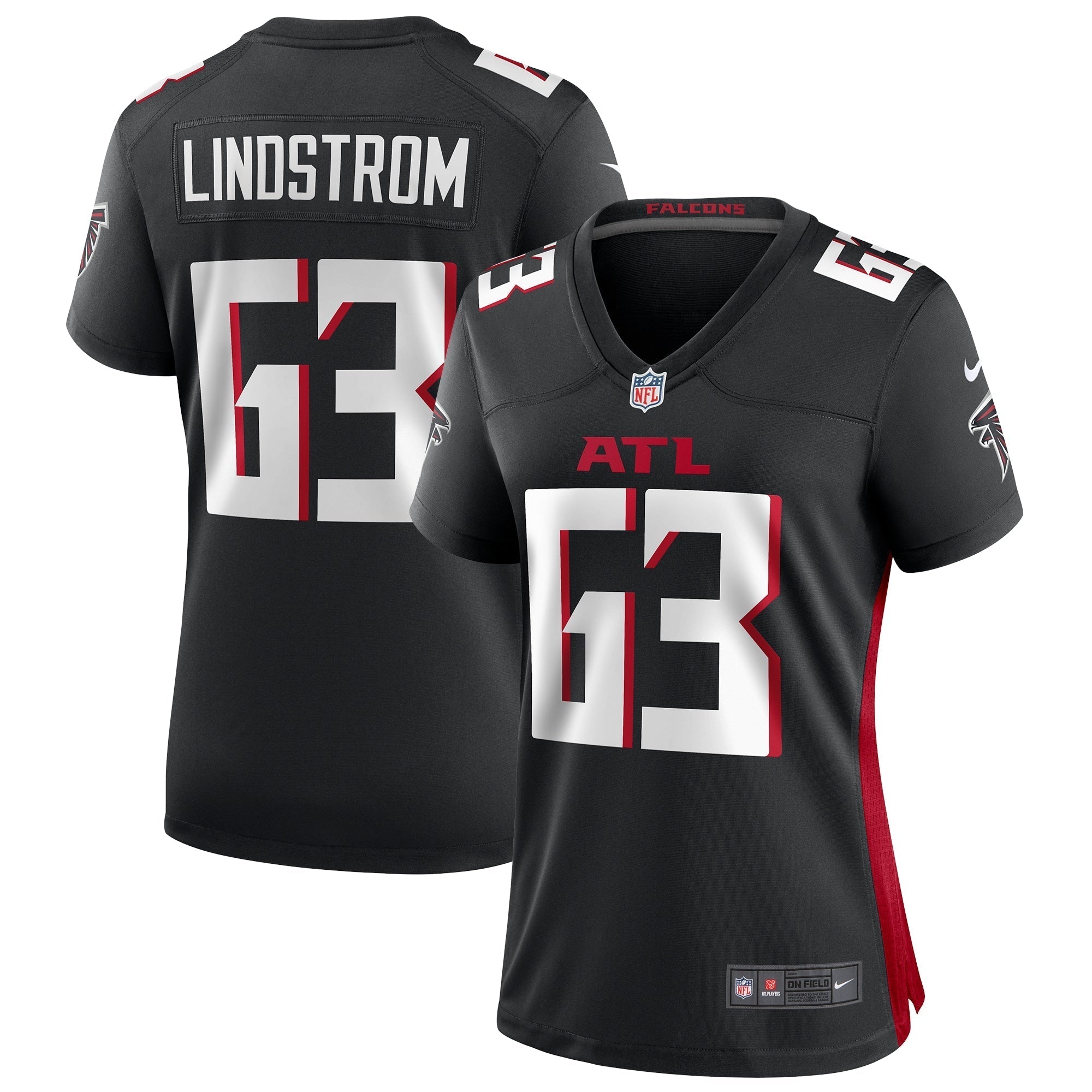 Women s Nike Chris Lindstrom Black Atlanta Falcons Game Jersey