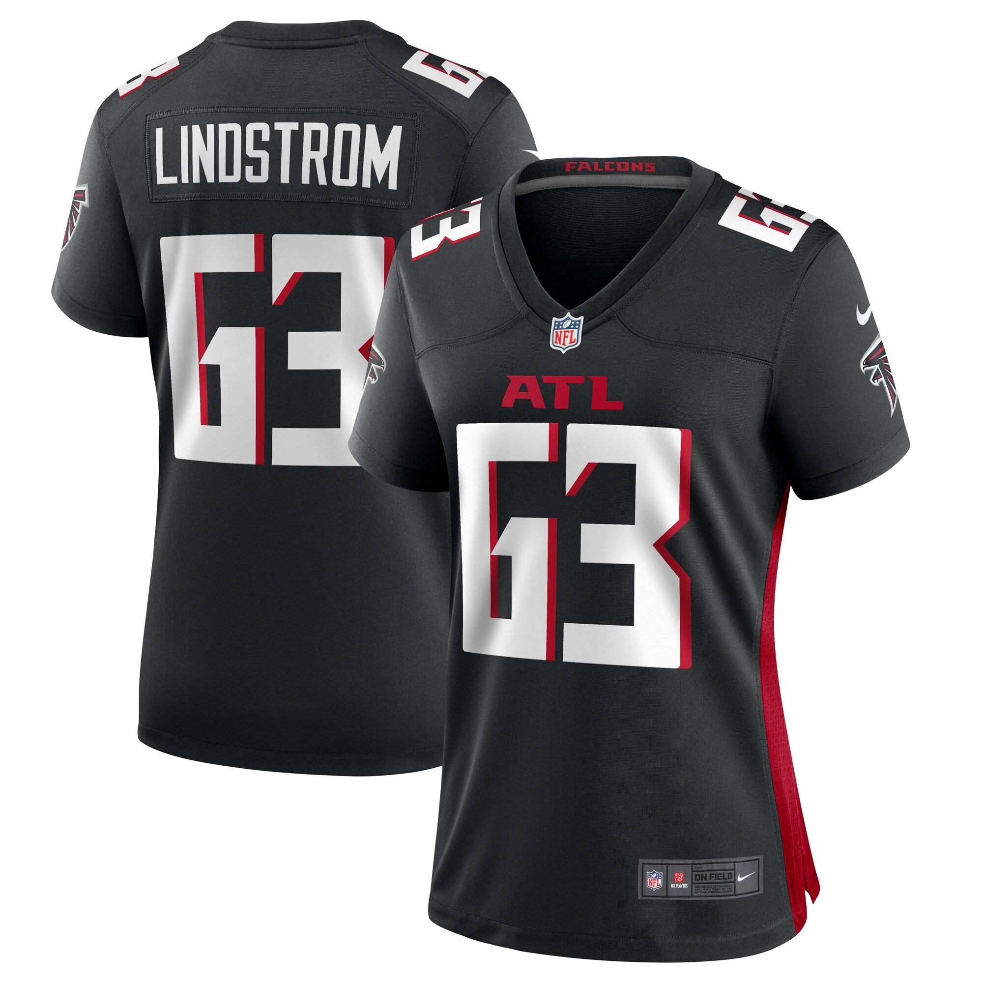 Chris Lindstrom Atlanta Falcons Nike Women s Team Game Jersey    Black