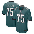 Men s Nike Tarron Jackson Midnight Green Philadelphia Eagles Game Jersey