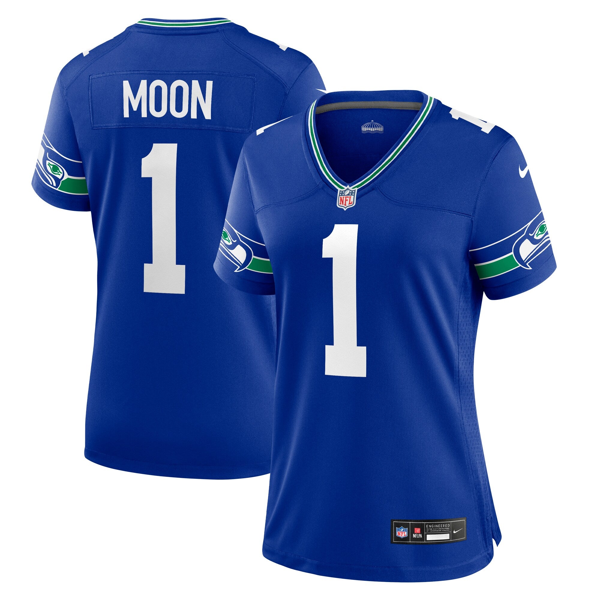 Warren Moon Seattle Seahawks Nike Women s Throwback Retired Player Game Jersey Royal