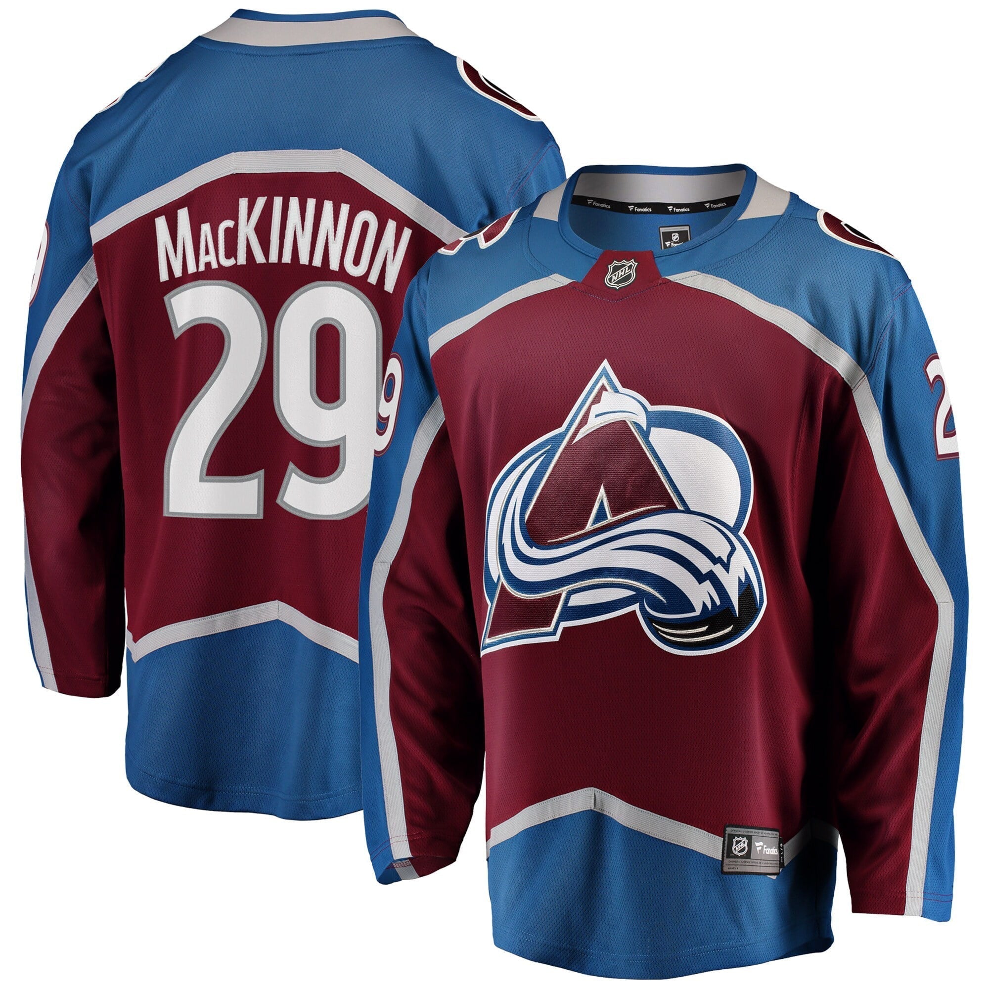 Men's Fanatics Branded Nathan MacKinnon Burgundy Colorado Avalanche Breakaway Player Jersey