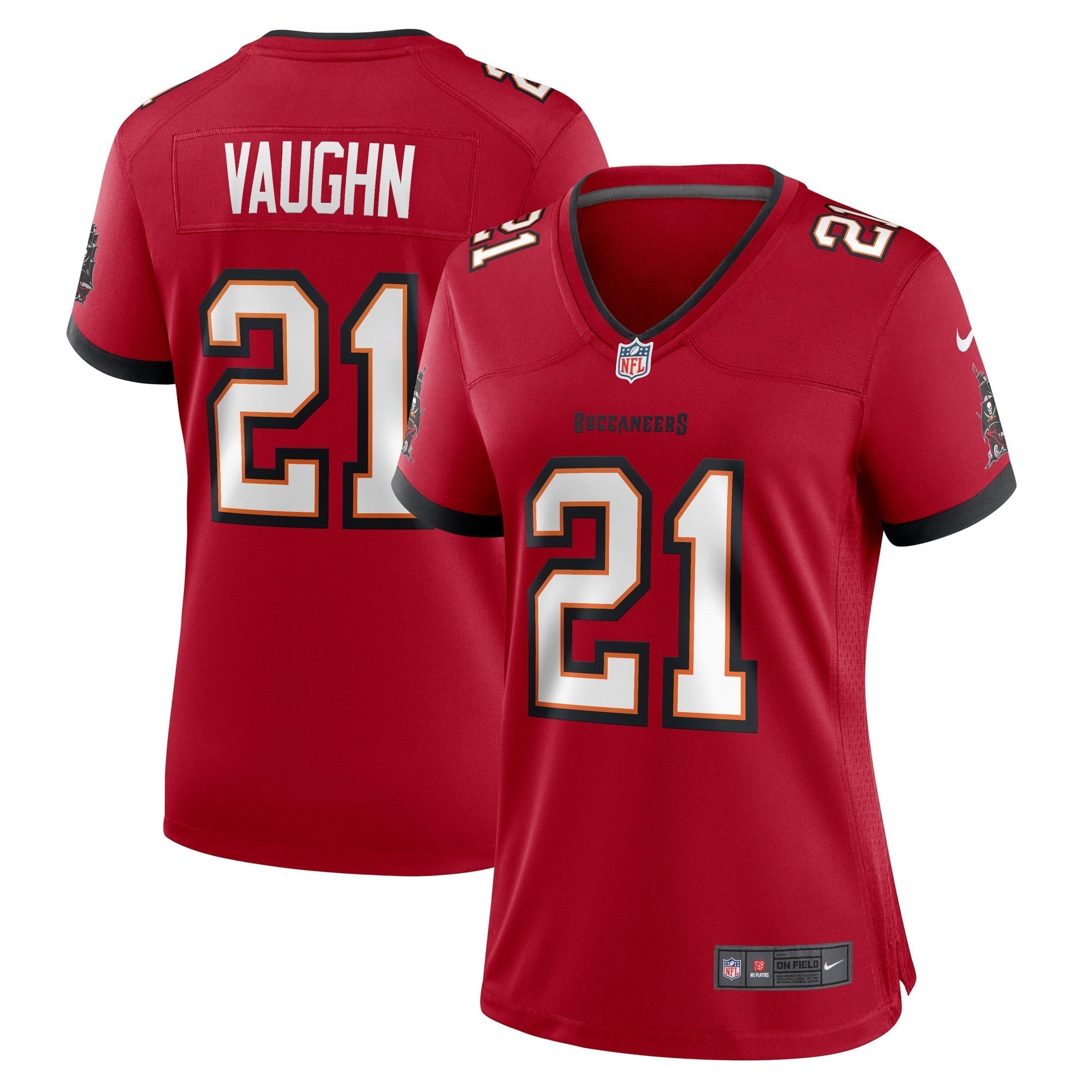 Women s Nike Ke Shawn Vaughn Red Tampa Bay Buccaneers Player Jersey