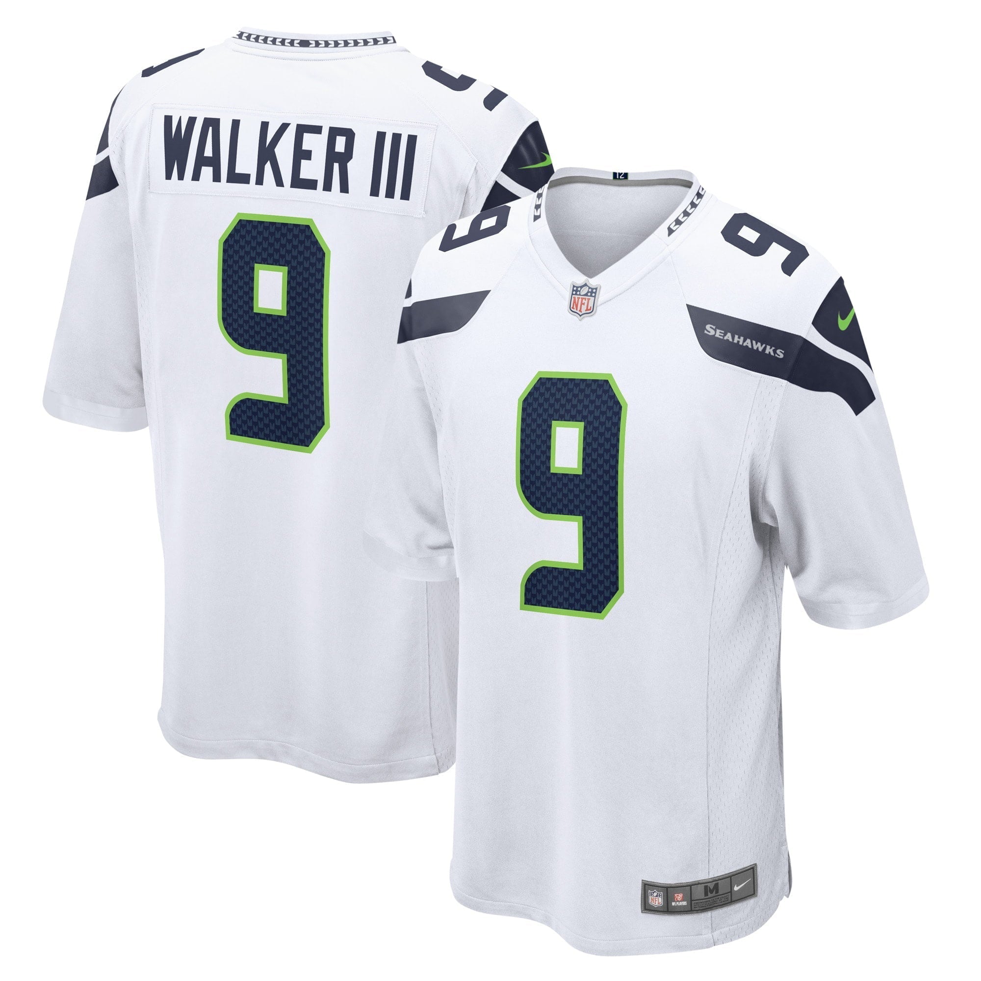 Men s Nike Kenneth Walker III White Seattle Seahawks Away Game Player Jersey